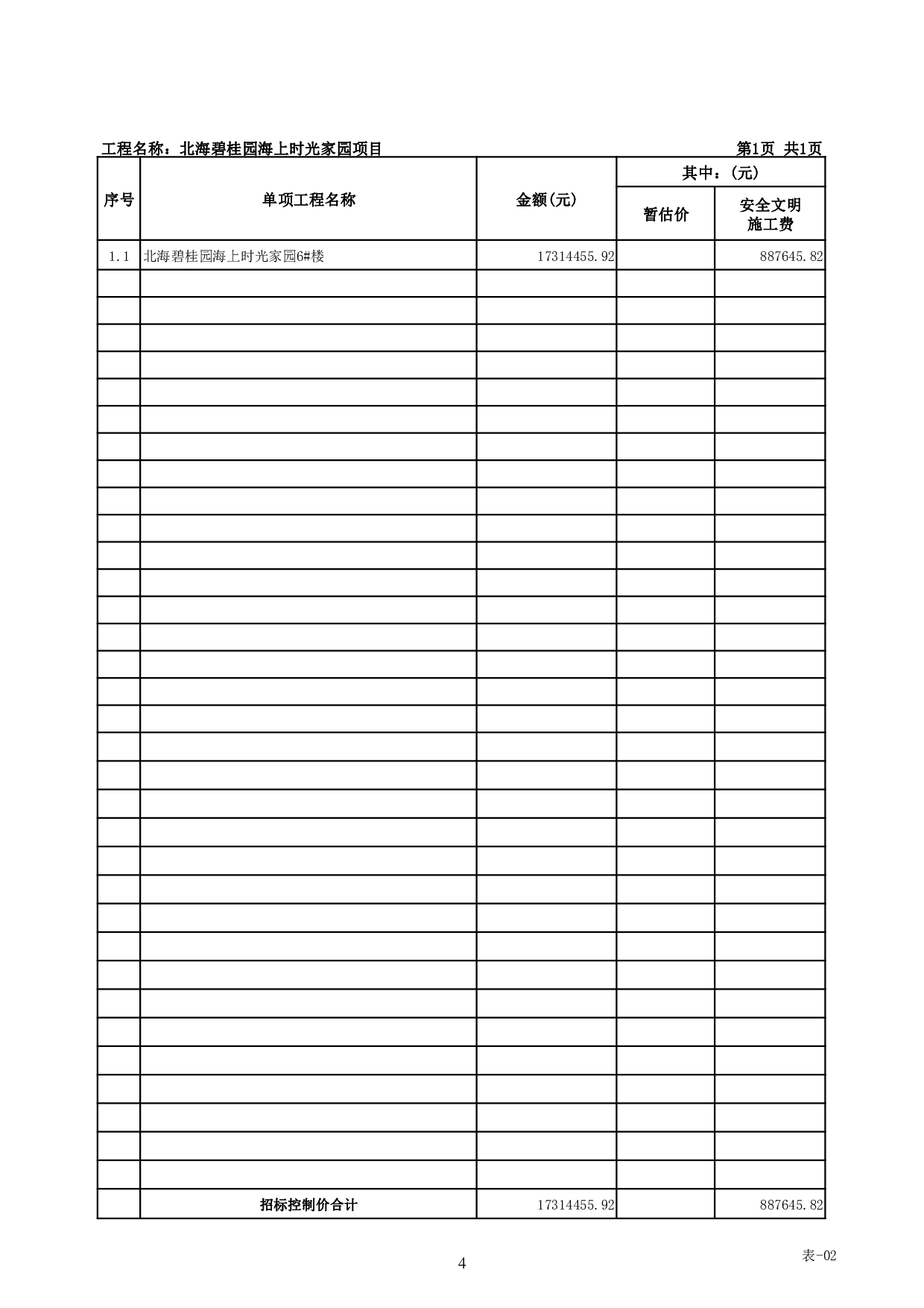 北海碧桂园海上时光家园6#楼施工图预算-45269字.pdf 第8页