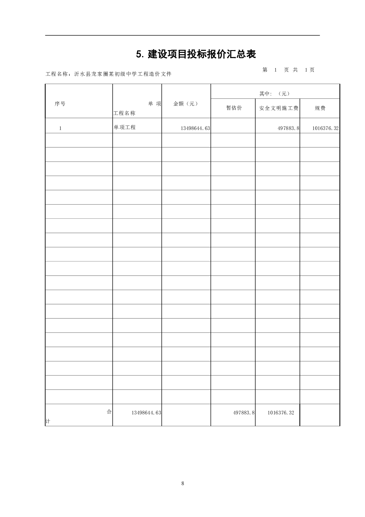 沂水县龙家圈某初级中学工程造价文件-22040字.pdf 第10页