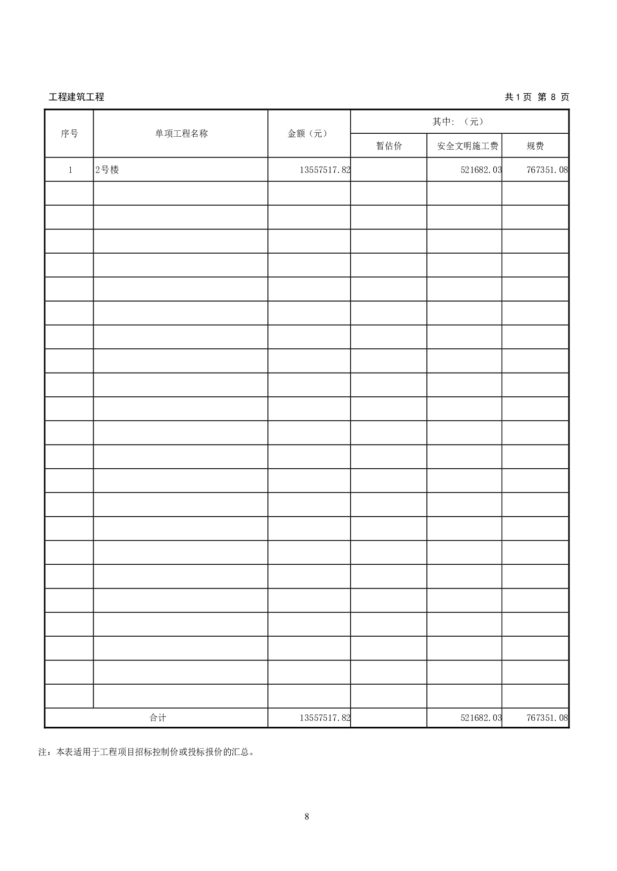河南省洛阳市偃师区某小区住宅楼工程造价文件-13067字.pdf 第10页