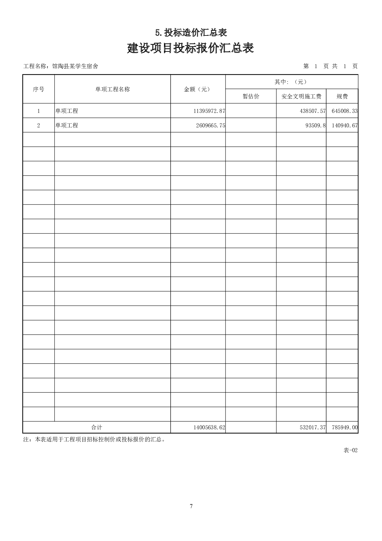 河北省邯郸市馆陶县某学生宿舍工程造价文件-21166字.doc 第10页