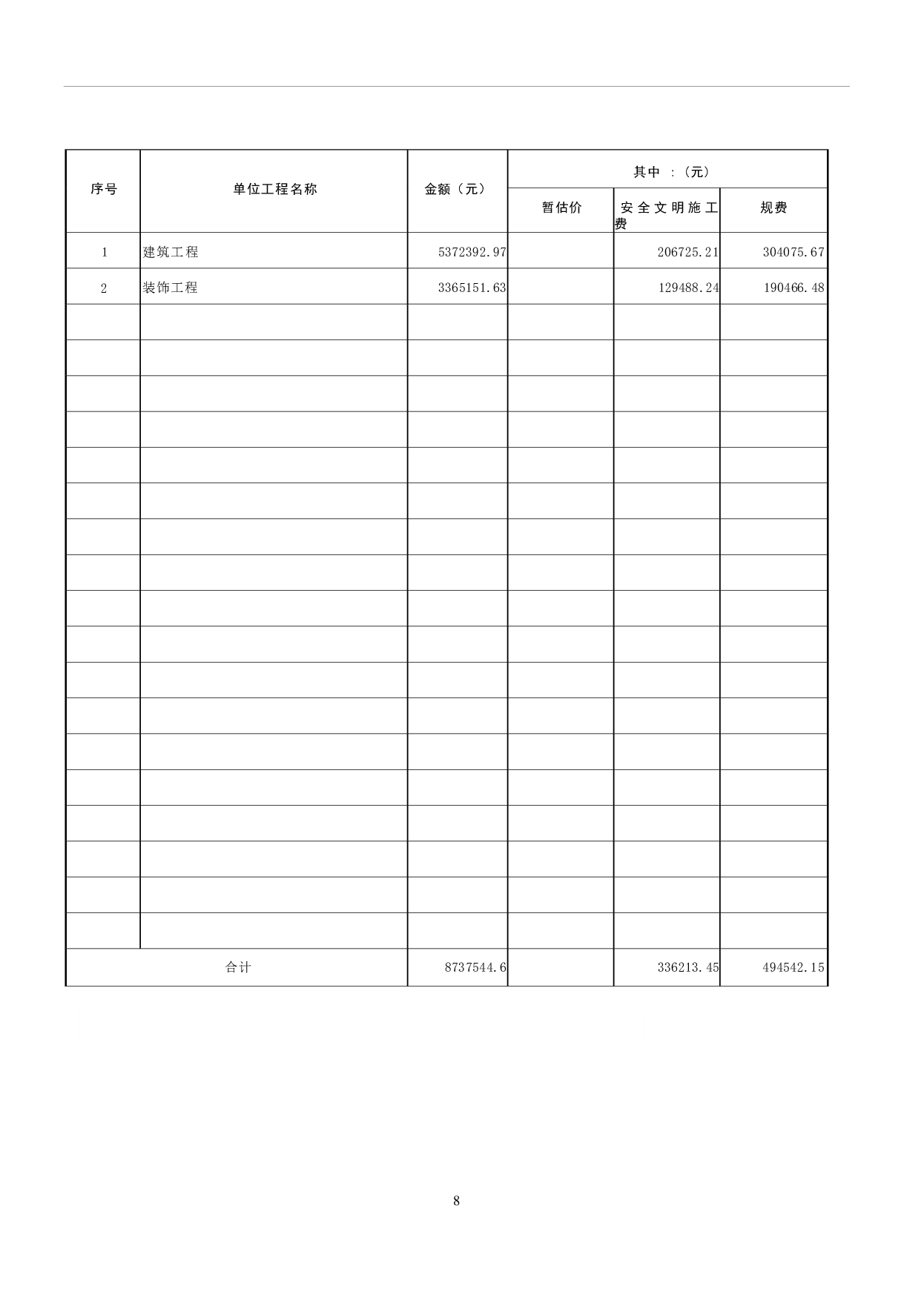 山东省泰安市东平县某小学教学楼工程造价文件-17431字.pdf 第10页