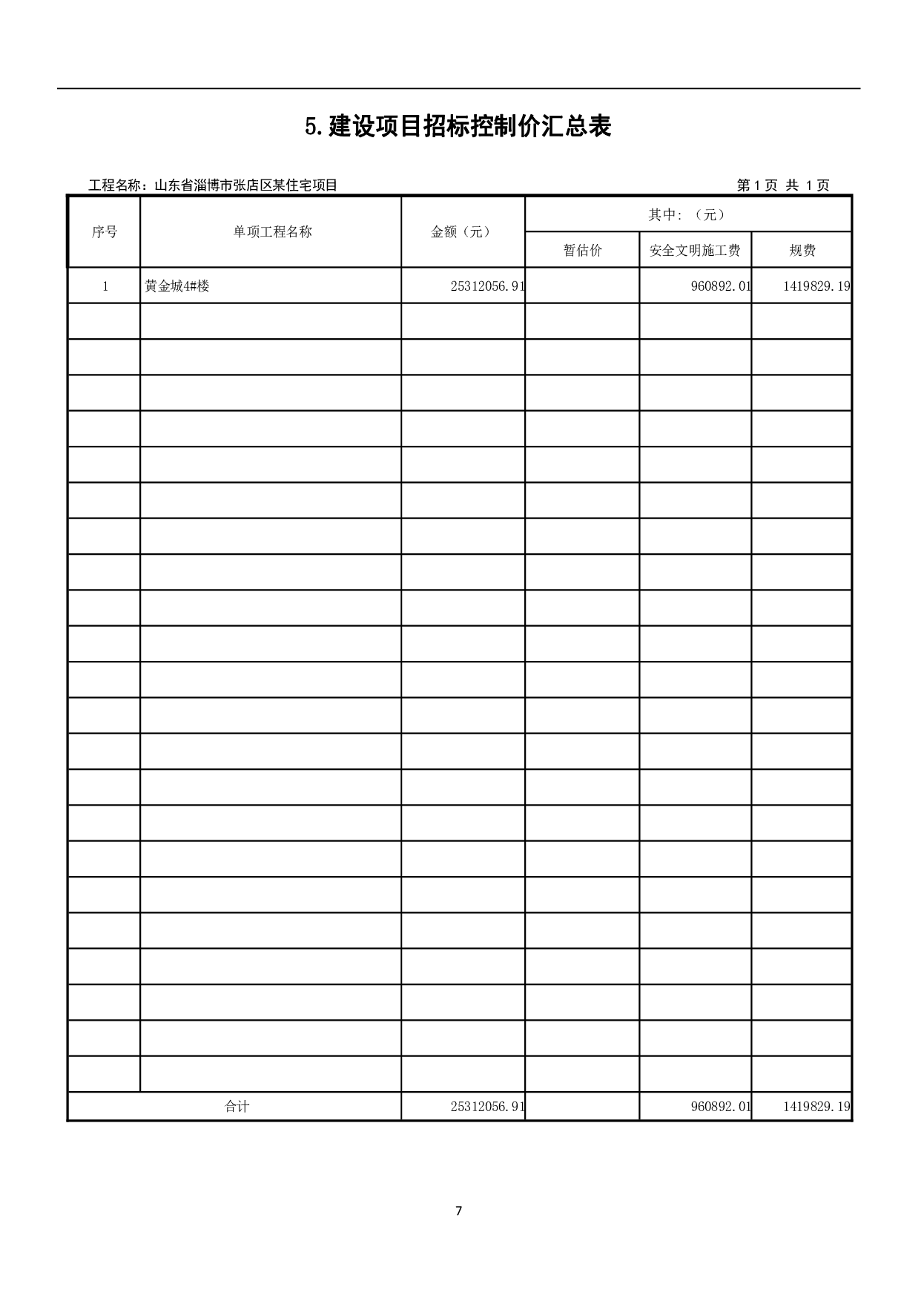 山东省淄博市张店区某住宅项目工程造价文件-18522字.pdf 第10页