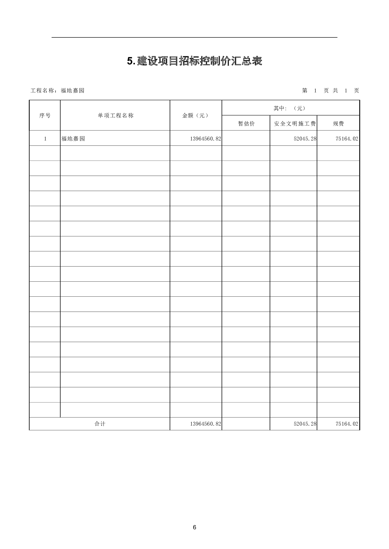 费县福地嘉园城中村棚户区改造工程造价文件-15707字.pdf 第8页