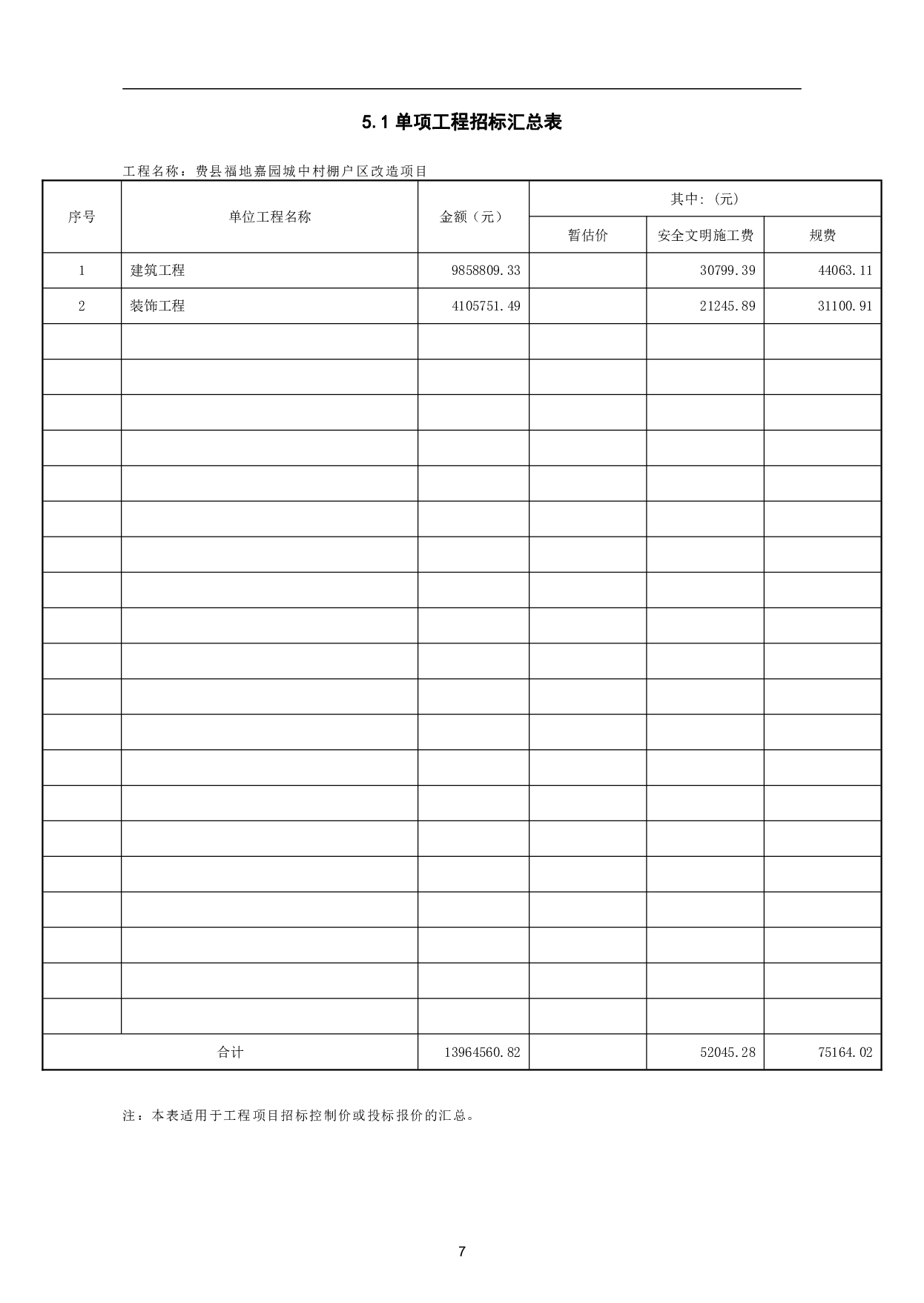费县福地嘉园城中村棚户区改造工程造价文件-15707字.pdf 第9页
