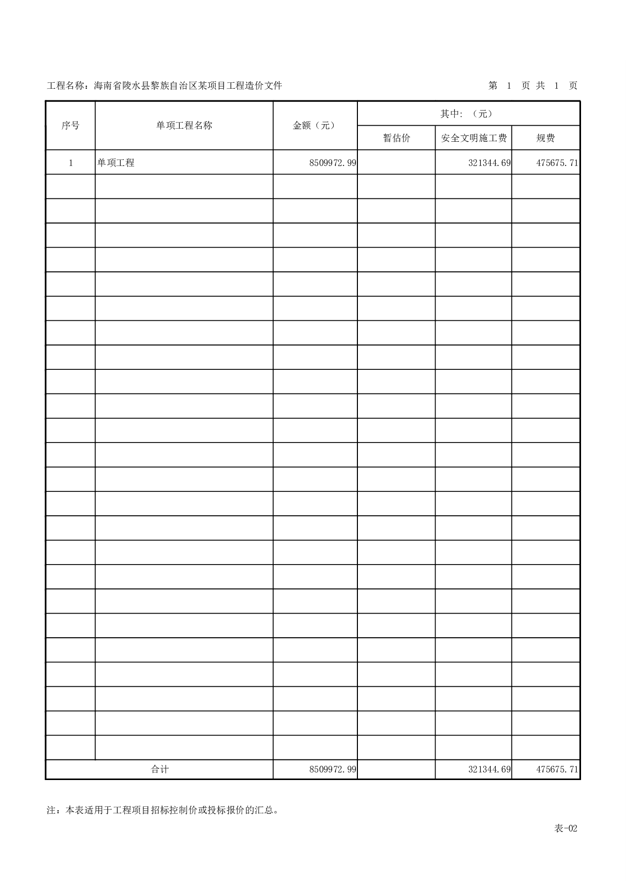 海南省陵水县黎族自治区某项目工程造价文件-20132字.pdf 第9页