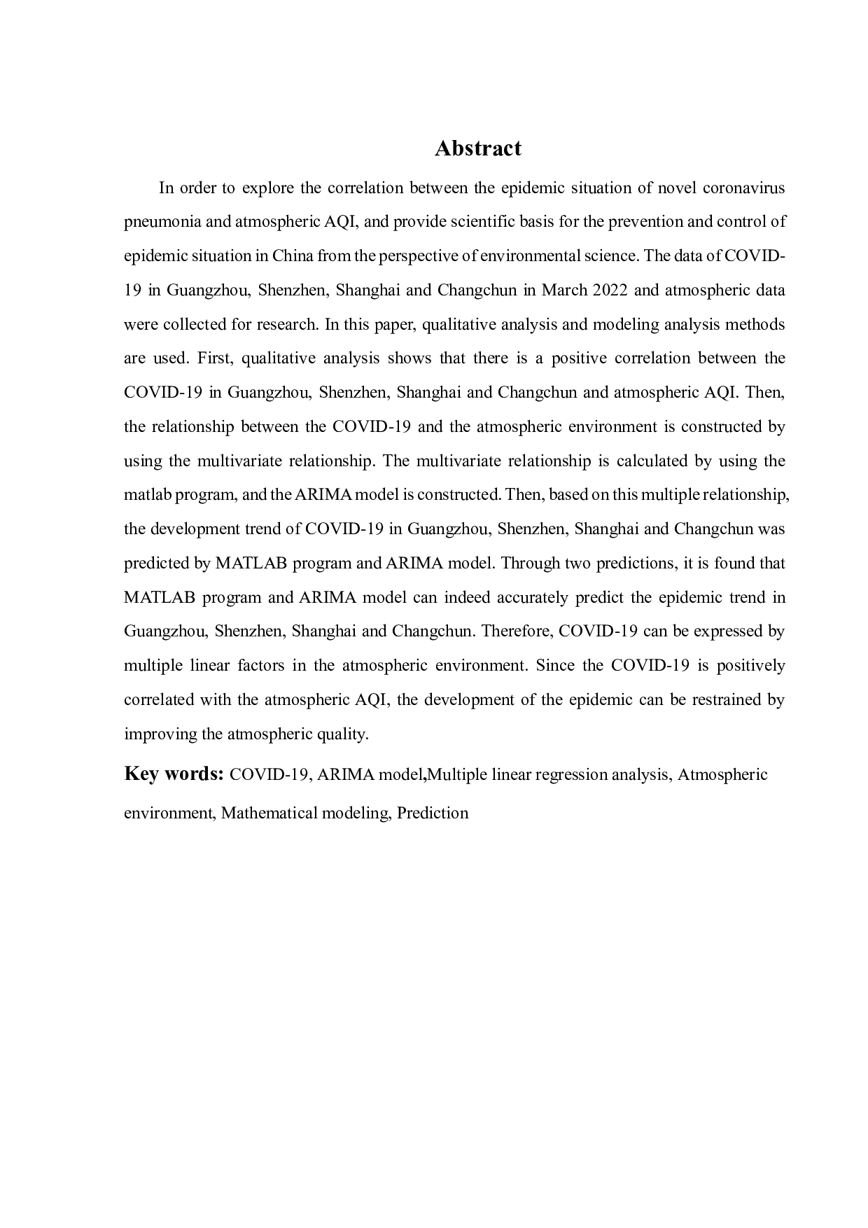新型冠状病毒肺炎与大气 AQI数据相关性建模及研究-24818字.pdf 第2页