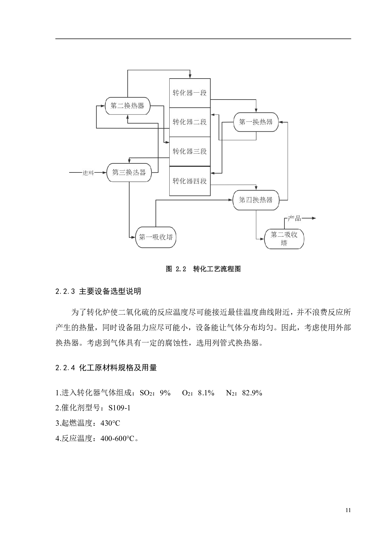AspenPlus辅助10万吨年H2SO4转化系统工艺设计与优化-26259字.pdf 第9页