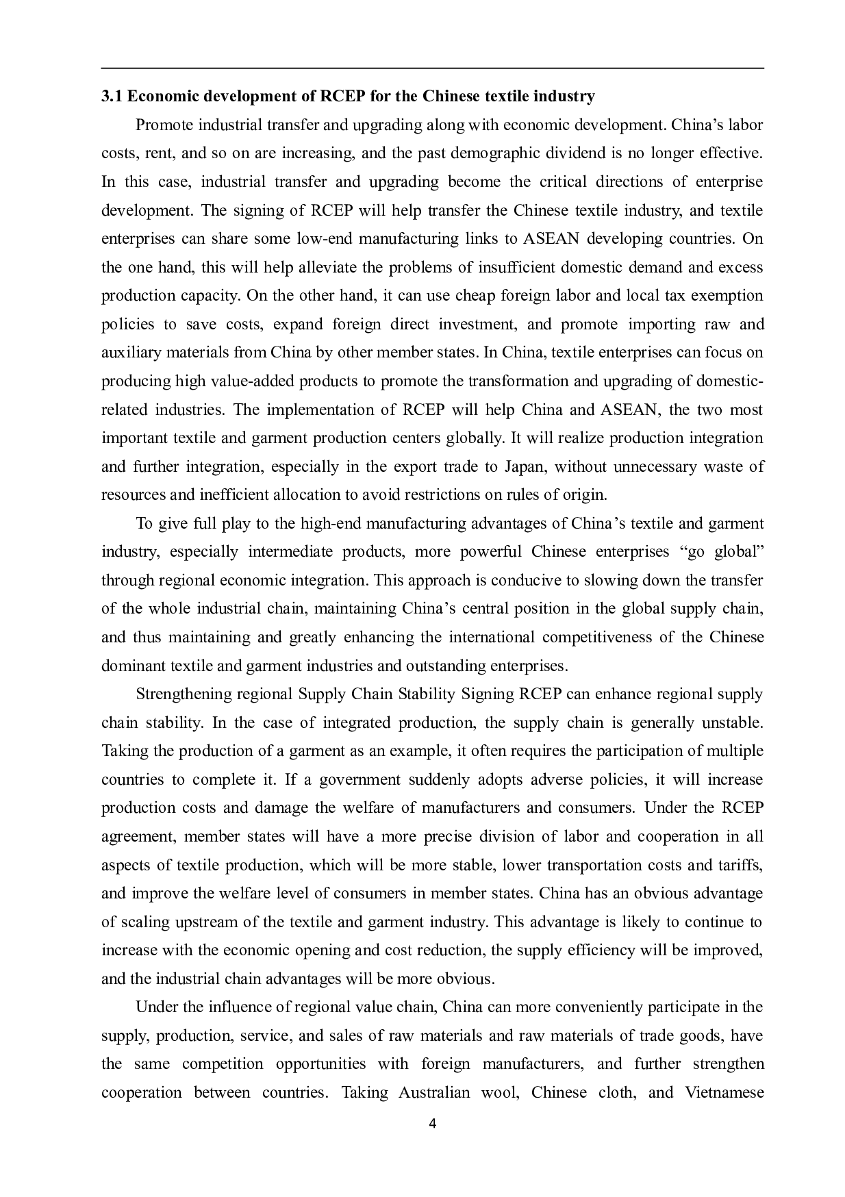 ThePESTAnalysisandCountermeasureoftheChineseTextileTradeDevelopmentunderRCEPBackground-6472字.doc 第8页