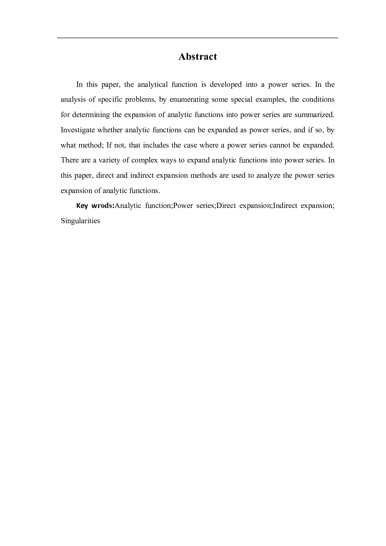 解析函数展开成幂级数的方法分析-7705字.pdf 第2页