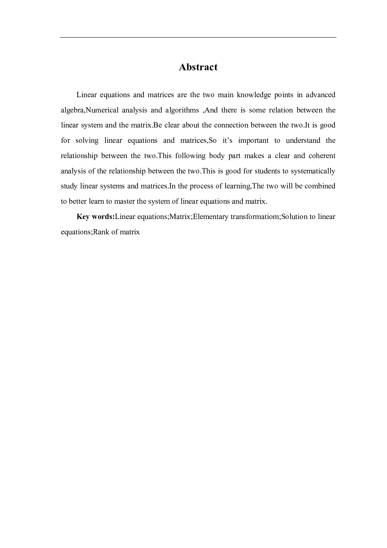 线性方程组与矩阵关系的扩展研究-9155字.pdf 第2页