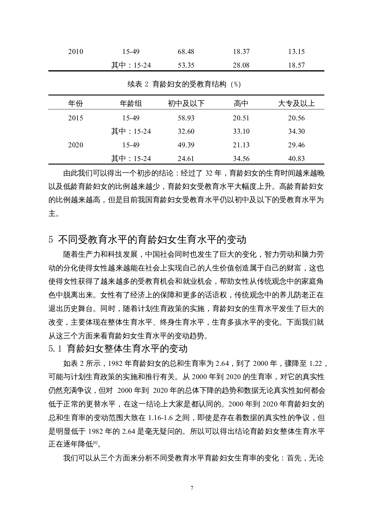 受教育水平对生育率的影响及建议-8781字.docx 第10页