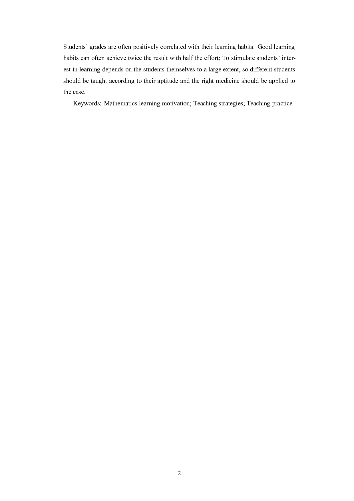 激发学生数学学习动机的策略与实践研究&mdash;&mdash;以五指山中学为例-10824字.docx 第4页