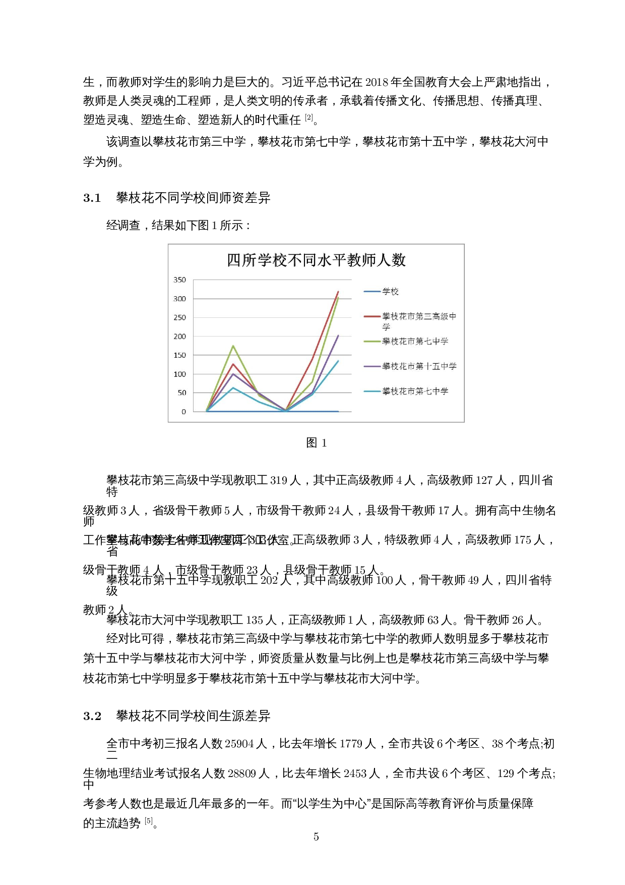 关于攀枝花地区师生情况的调查分析与不同学校之间课堂教学差异分析-10602字.docx 第6页