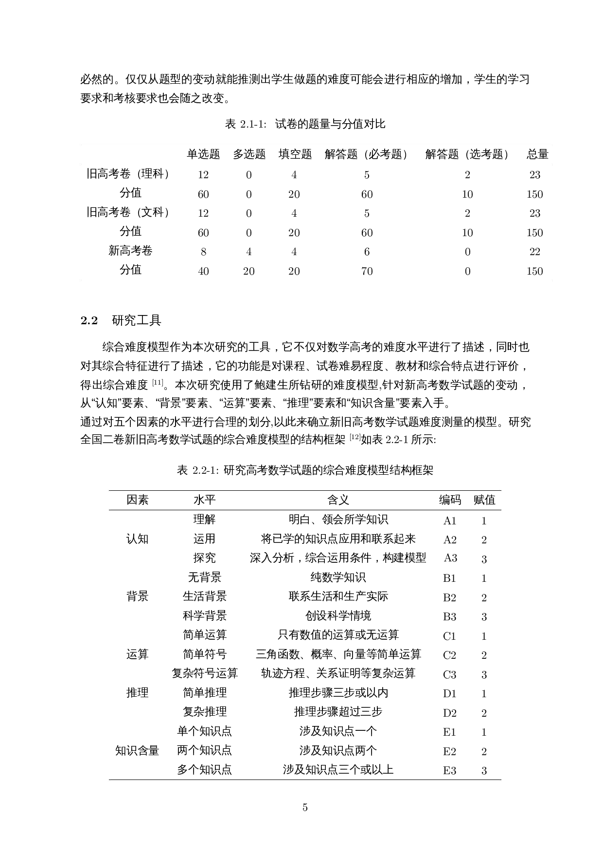 综合难度模型导向的新旧高考数学试题比较研究&mdash;&mdash;以全国二卷为例-13405字.docx 第7页