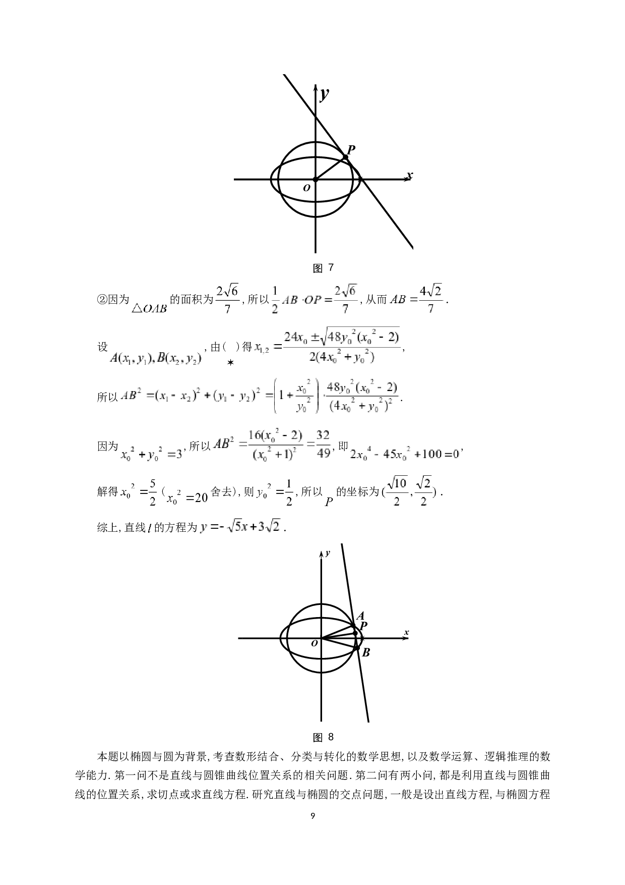 对高考中圆锥曲线试题的初步探析-12113字.docx 第10页