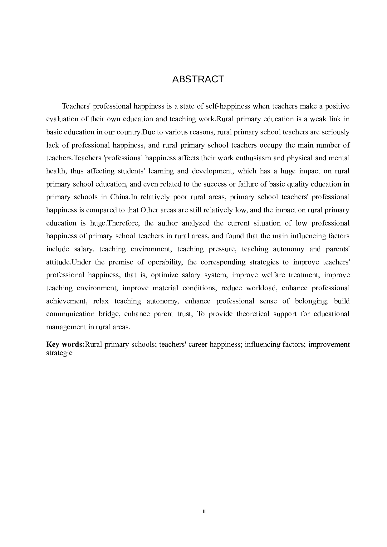 农村小学教师职业幸福感的影响因素及其提升策略研究-11045字.doc 第2页