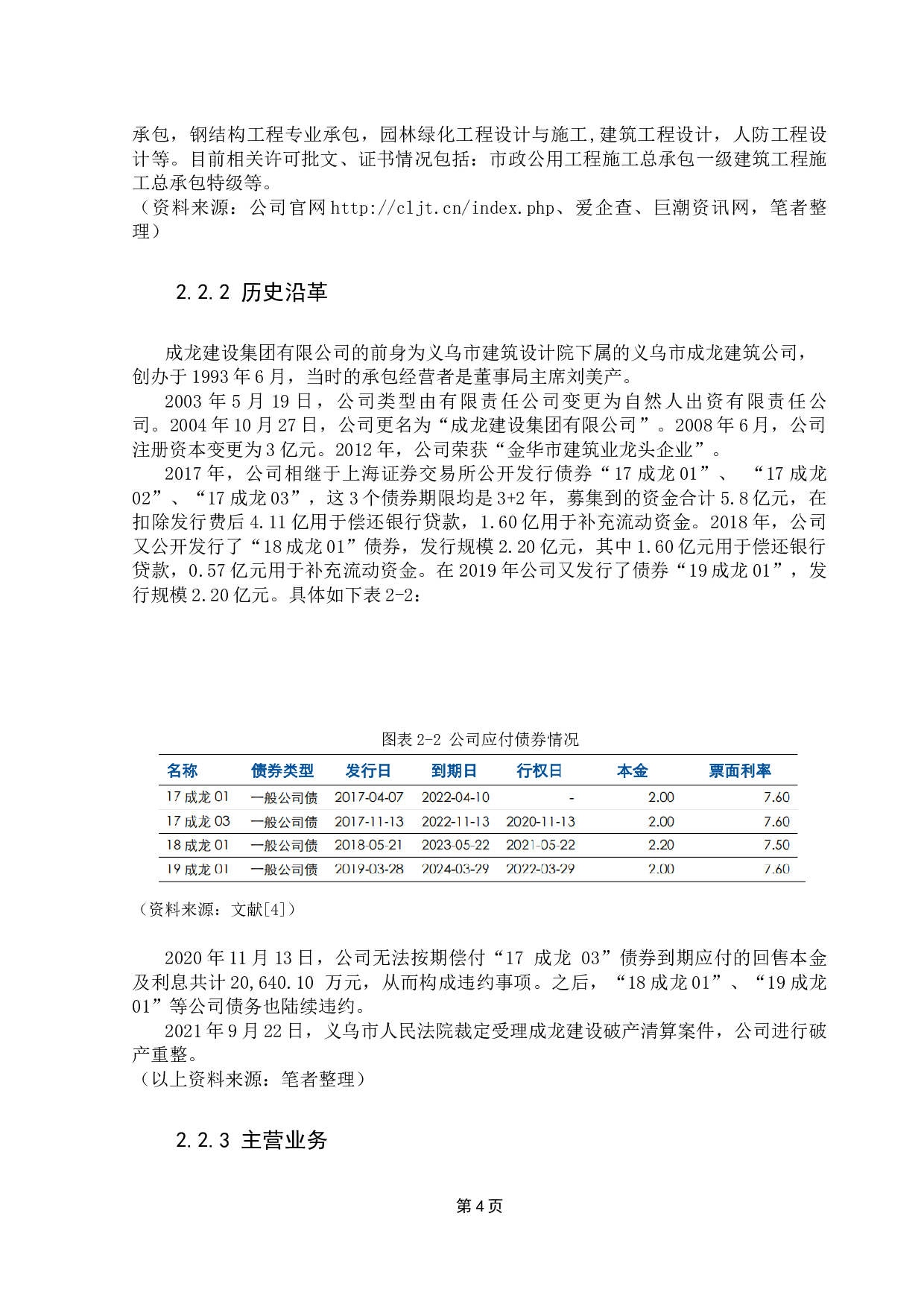 成龙建设集团&ldquo;17成龙03&rdquo;债券违约案例分析-9181字.docx 第8页