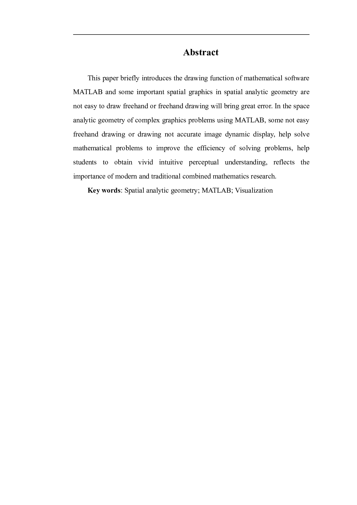 MATLAB在空间解析几何中的应用-5264字.pdf 第3页