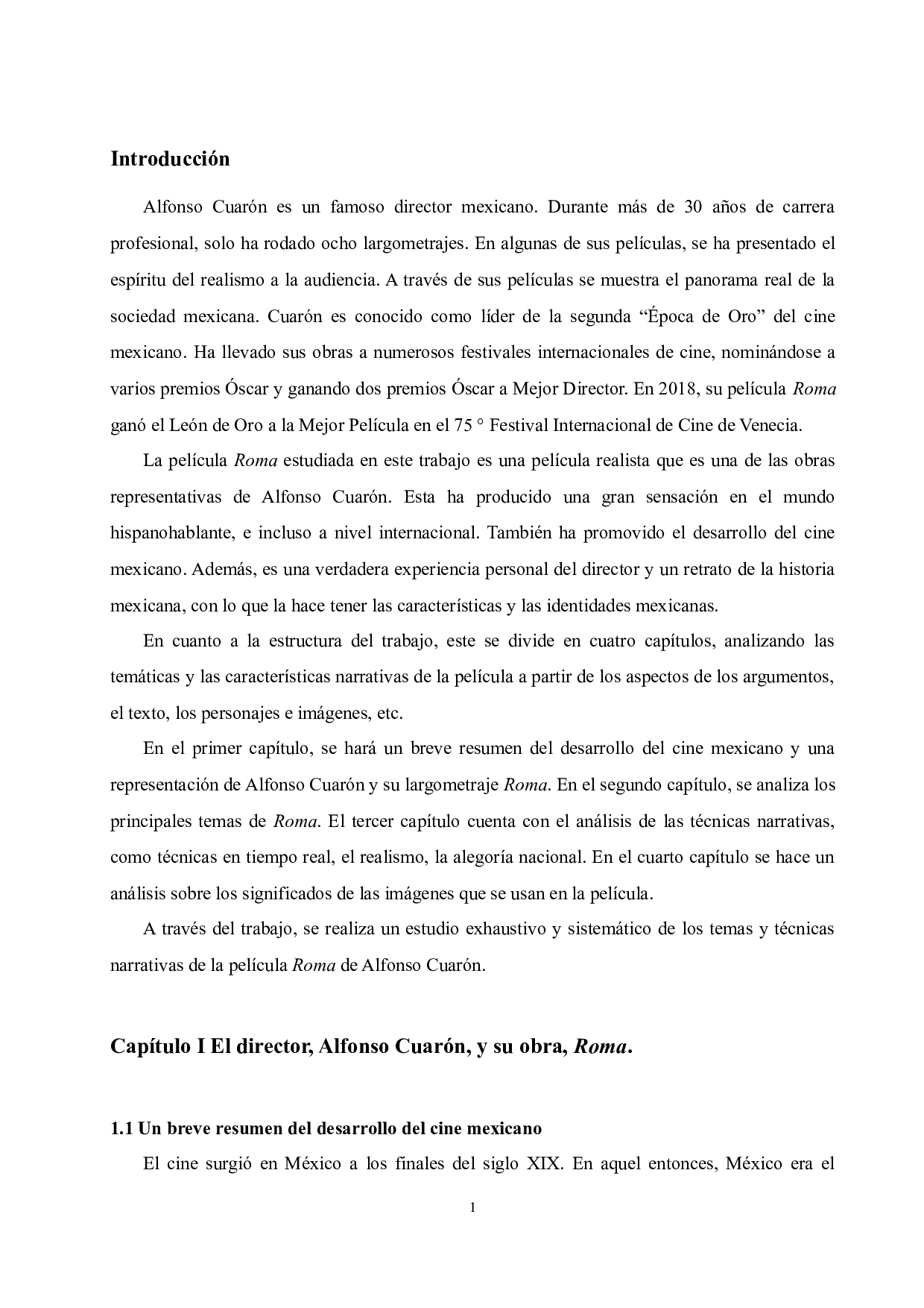 阿方索&middot;卡隆的电影《罗马》中的主题表达及电影叙事的研究-8379字.docx 第5页