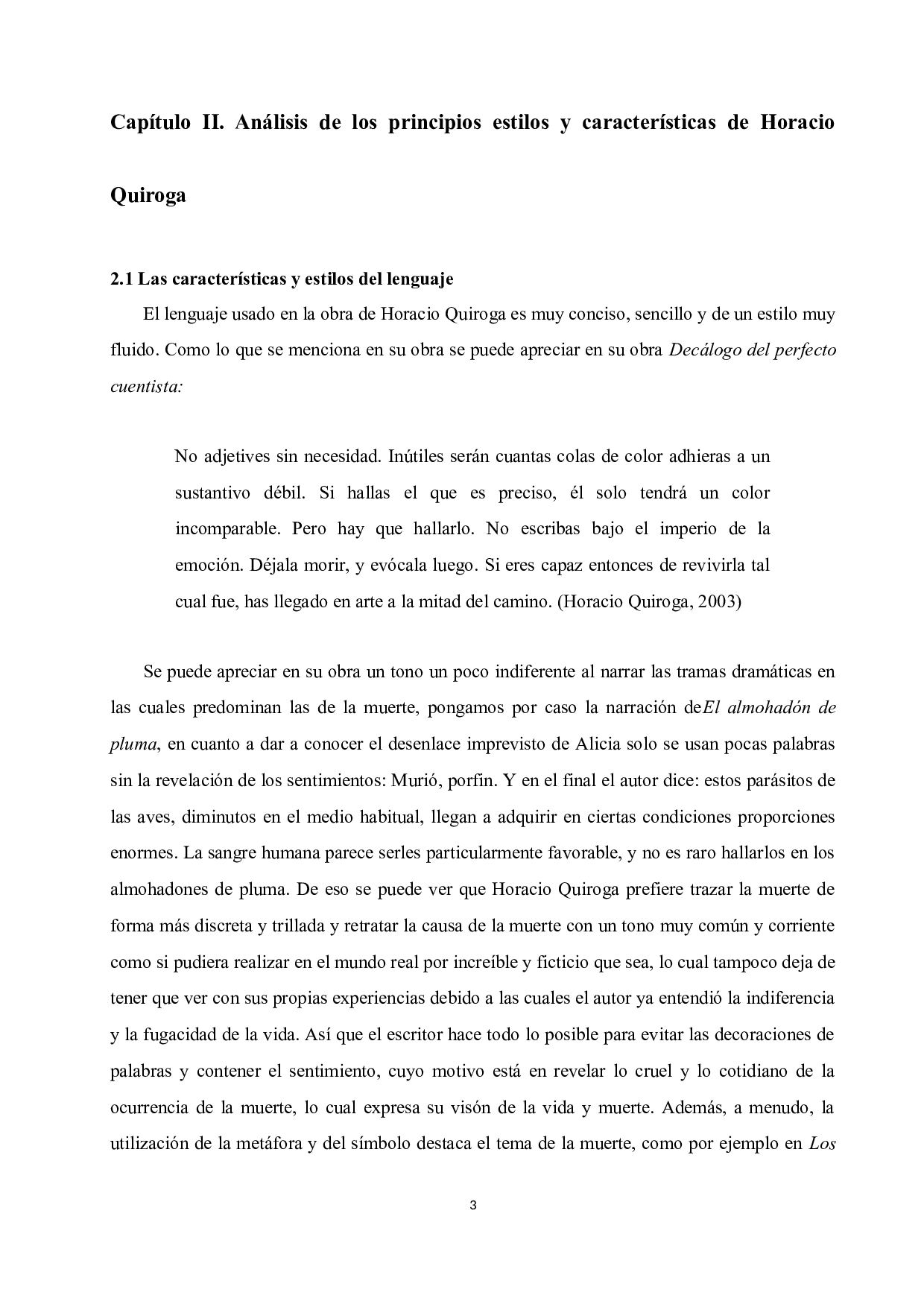 浅析奥拉西奥&bull;基罗加的主要写作风格和主题&mdash;&mdash;以《爱情、疯狂和死亡的故事》为例-7603字.docx 第7页