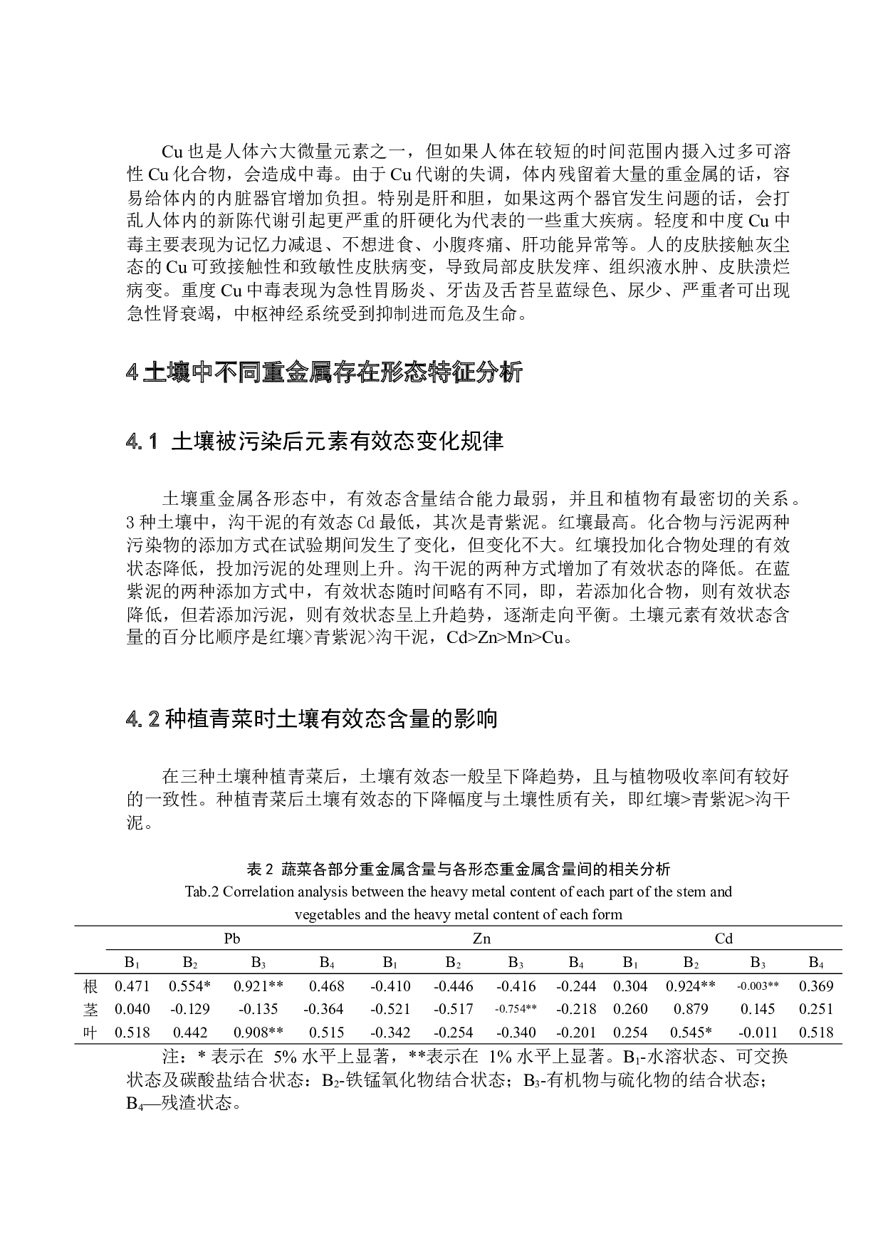 土壤重金属的形态特征及其对蔬菜的影响研究-5601字.docx 第4页
