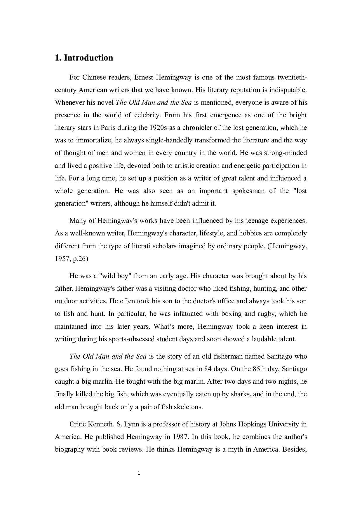 《老人与海》中主人公&ldquo;英雄主义&rdquo;新解-5434字.docx 第3页