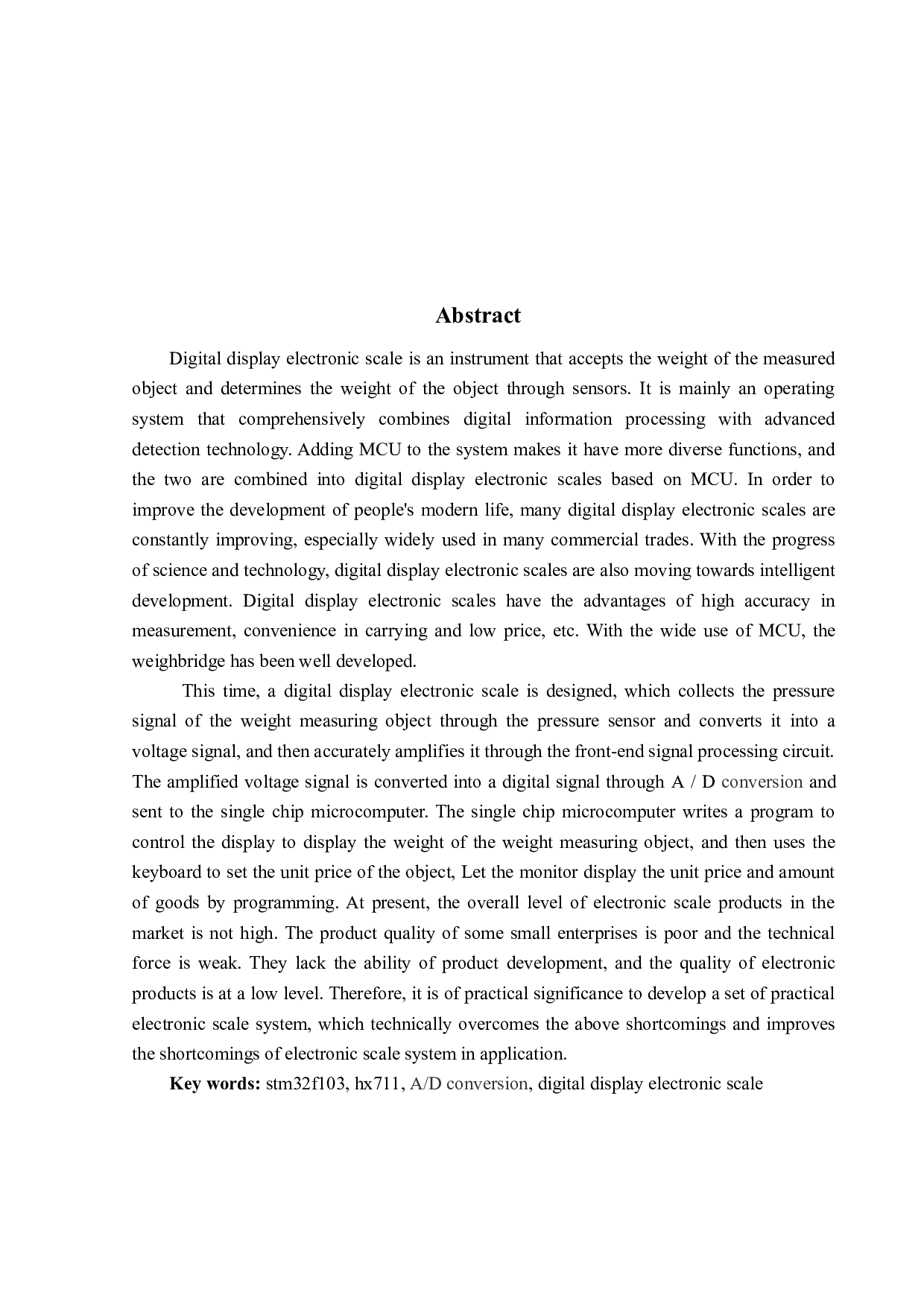 基于单片机的数显电子秤设计-14759字.docx 第2页