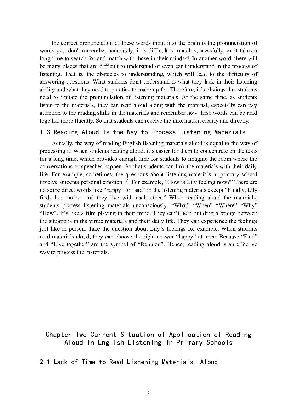 朗读在小学英语听力教学中的应用研究-7459字.doc 第5页