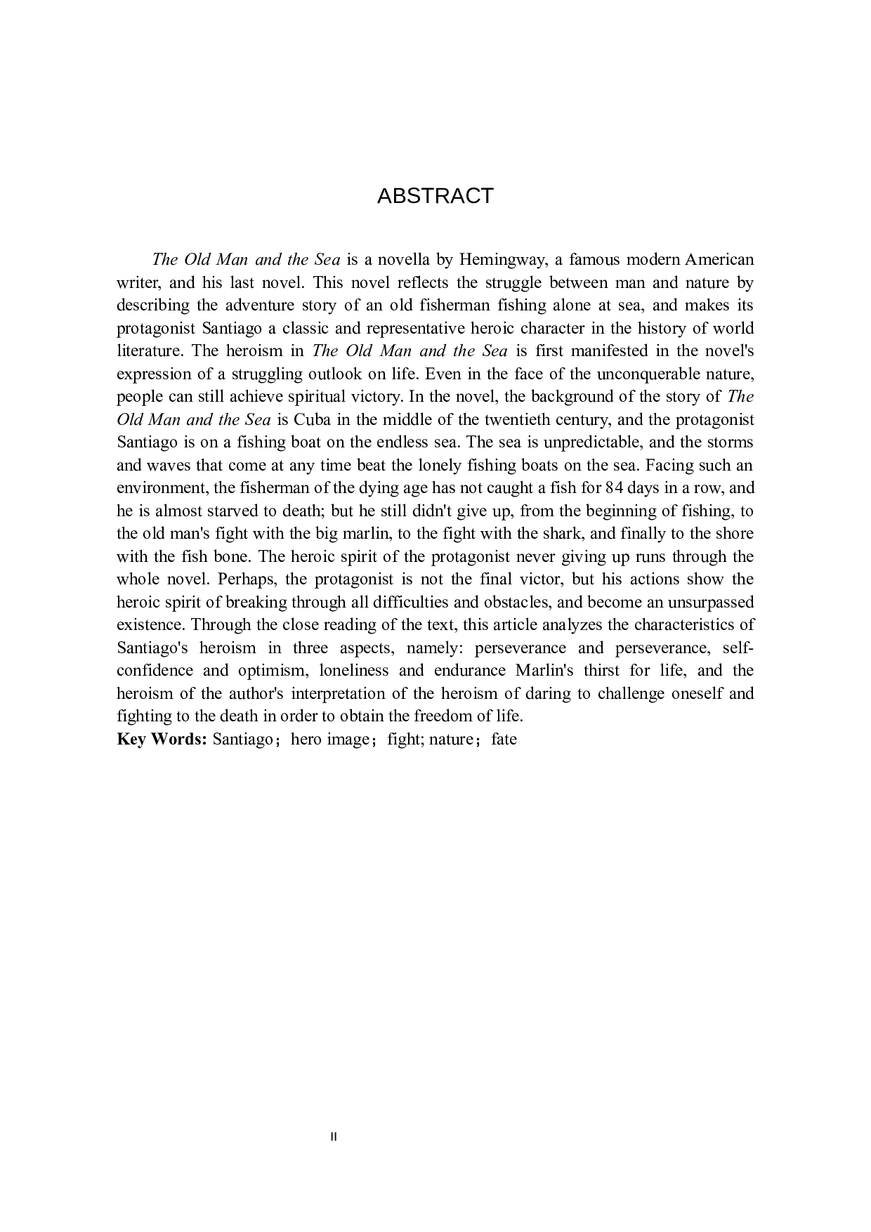 分析《老人与海》中的英雄主义-7298字.docx 第3页
