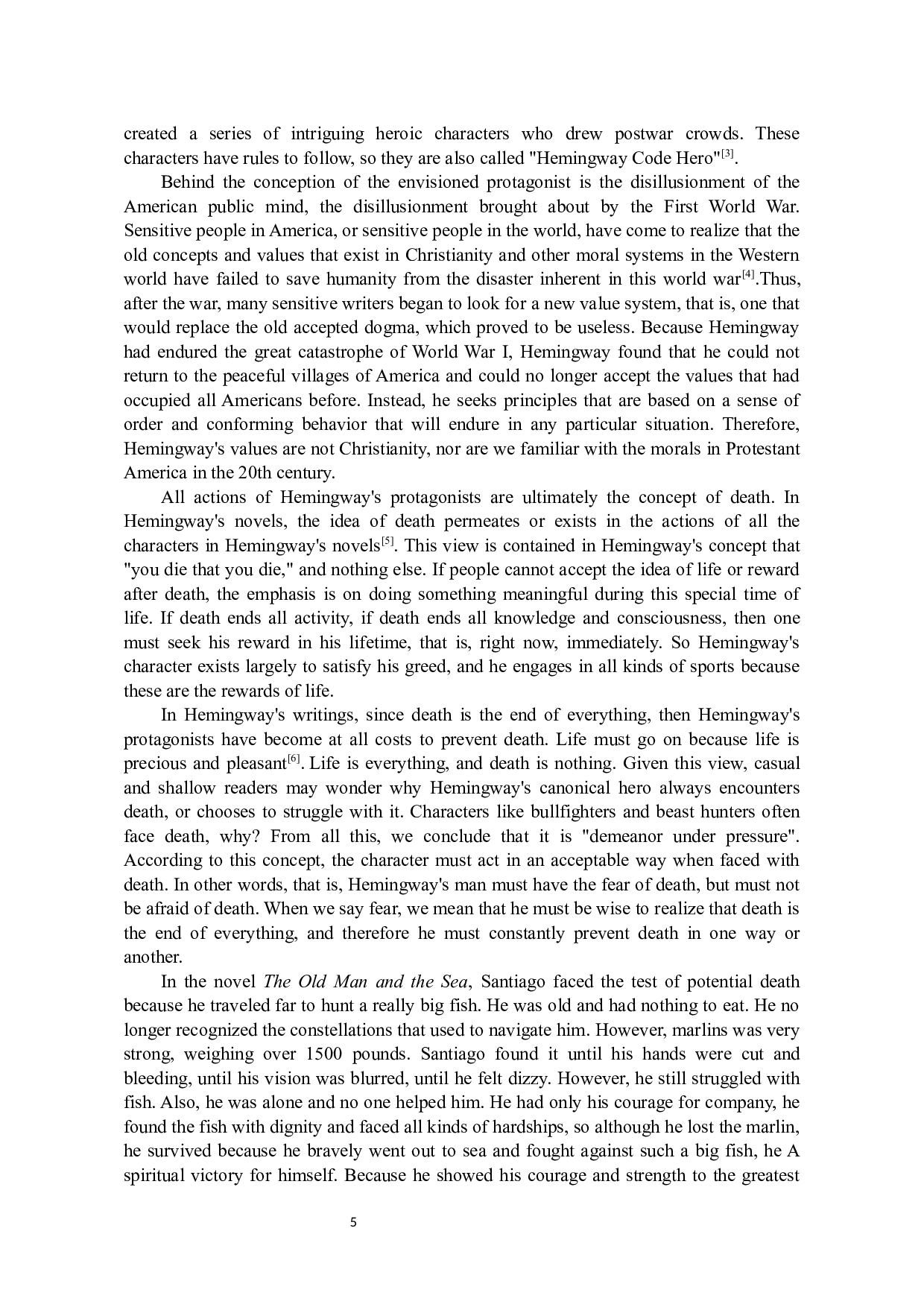 分析《老人与海》中的英雄主义-7298字.docx 第9页