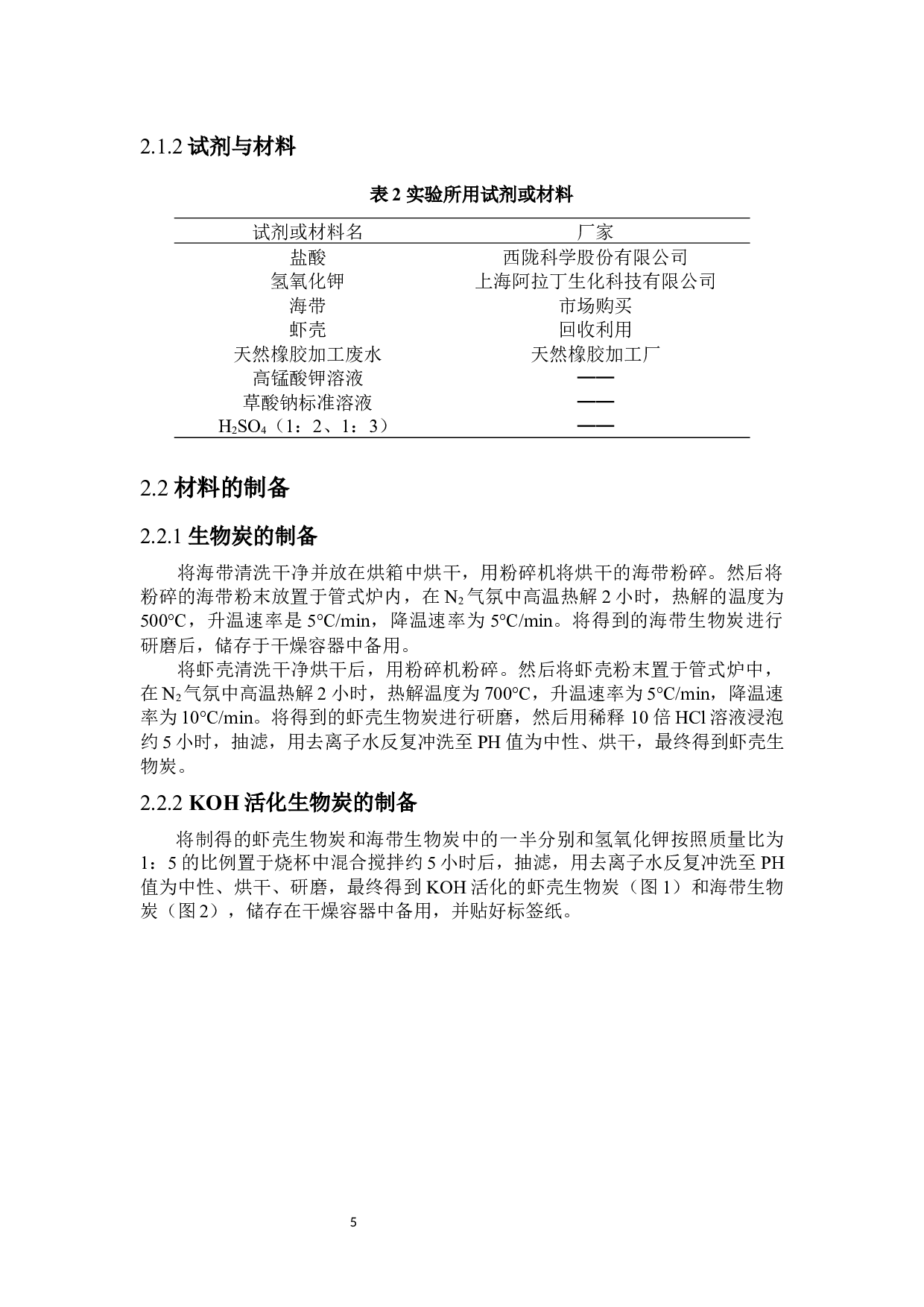 热带海洋生物质炭材料的制备及其在天然橡胶加工废水处理中的应用研究-7105字.docx 第9页