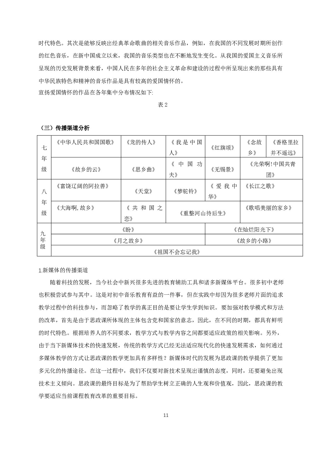 基于&ldquo;5w模式&rdquo;的初中音乐欣赏课思政元素传播研究&mdash;&mdash;以苏少版教材为例-11006字.docx 第9页