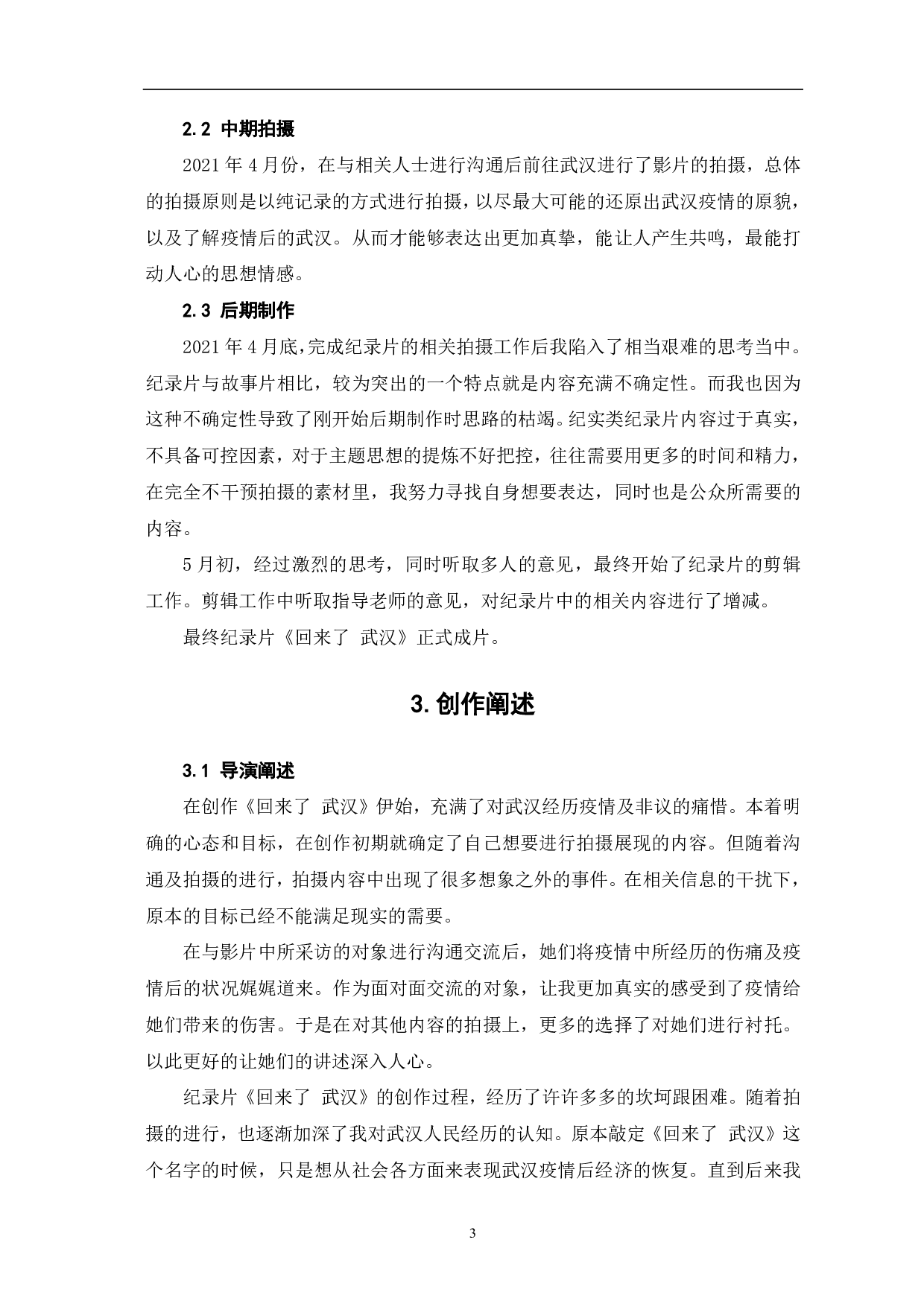 《回来了 武汉》创作阐述-4563字.pdf 第5页