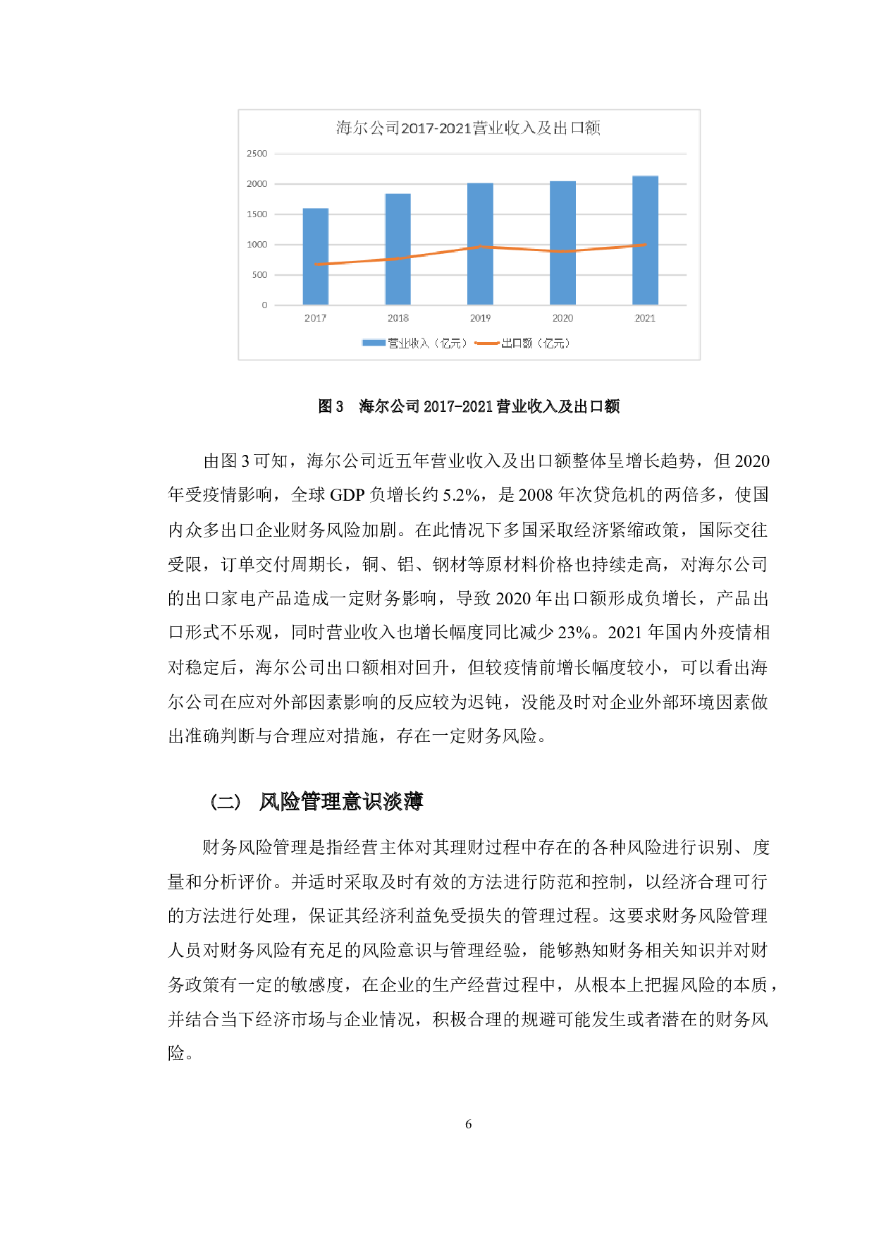 海尔公司财务风险防范研究-10937字.docx 第10页