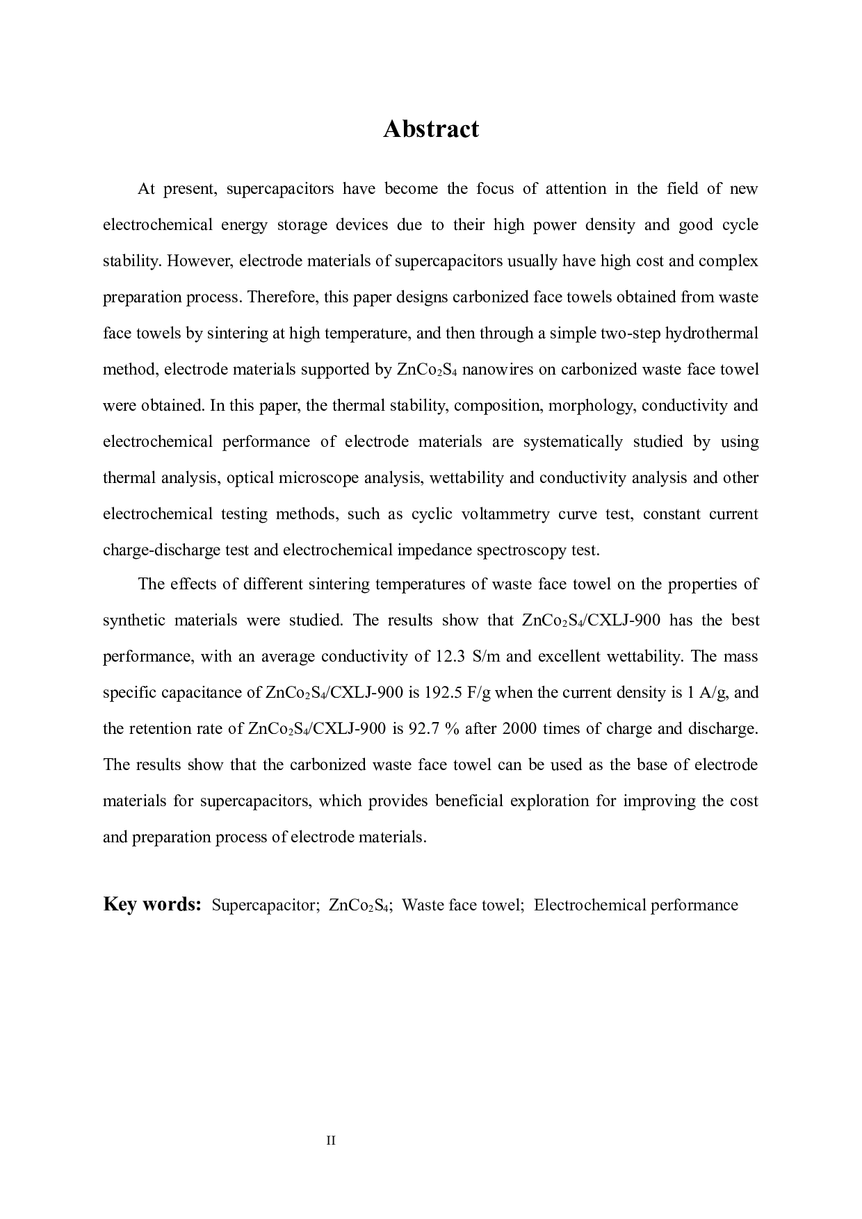 纳米ZnCo2S4的制备及在超级电容器中的应用研究-14871字.docx 第2页
