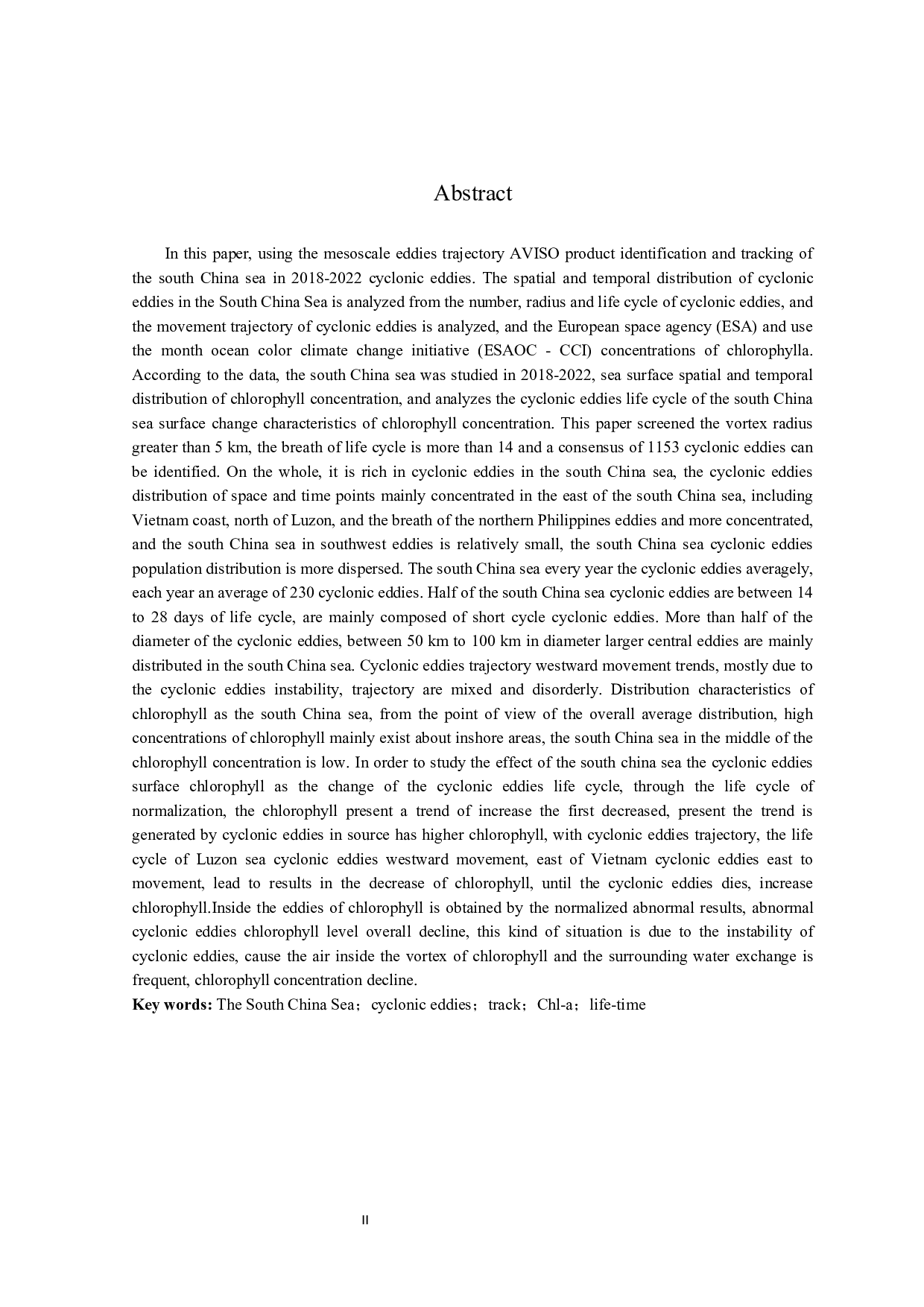南海气旋涡生命周期海表叶绿素变化特征分析-10516字.docx 第3页