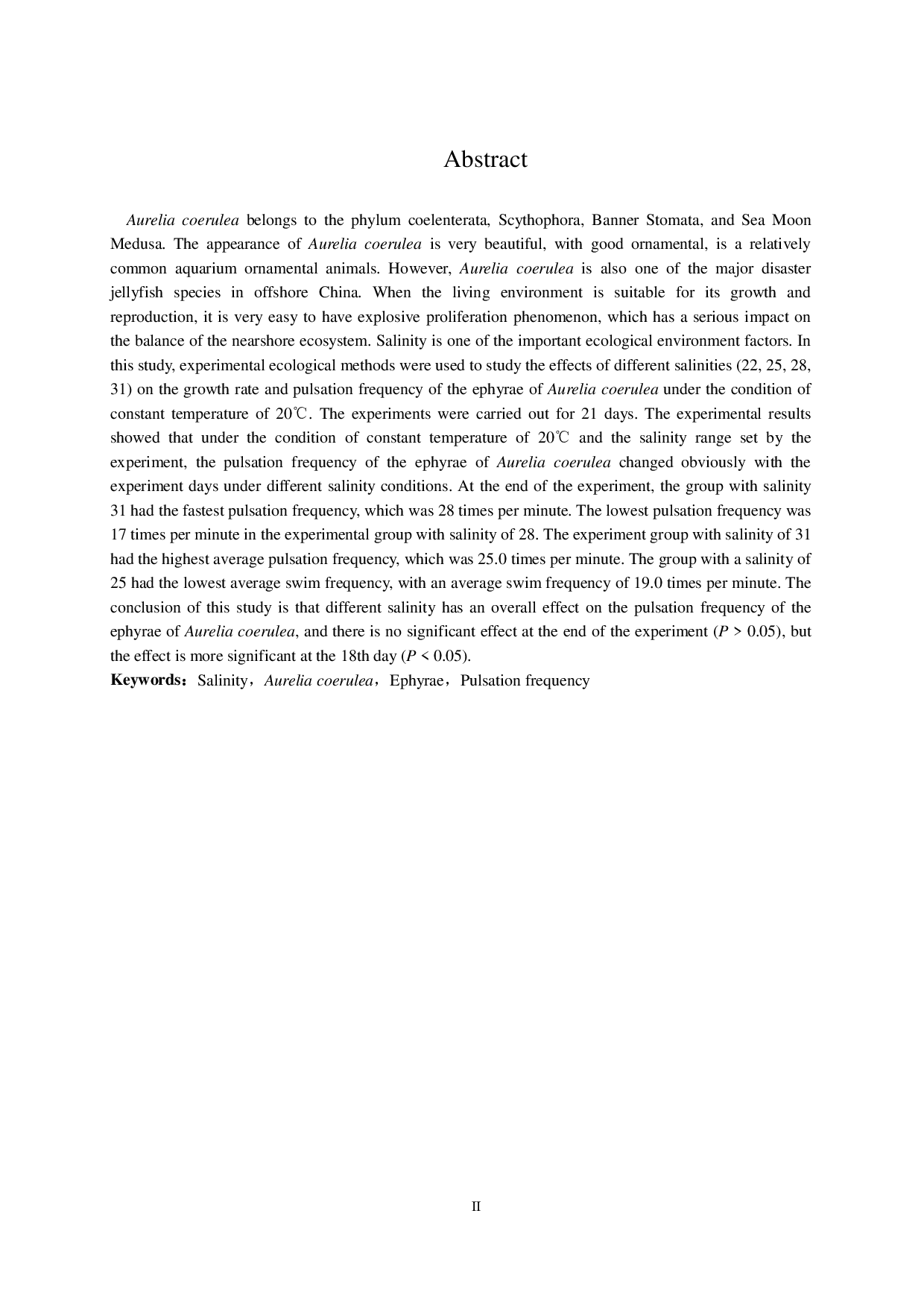 盐度对海月水母碟状幼体游动频率的影响-11642字.pdf 第3页