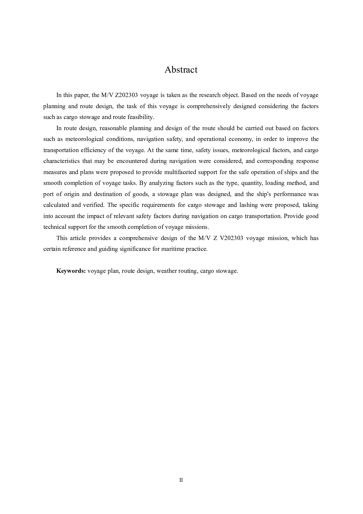 Z轮V202303东京-高雄-曼谷航次任务综合设计-17485字.pdf 第4页