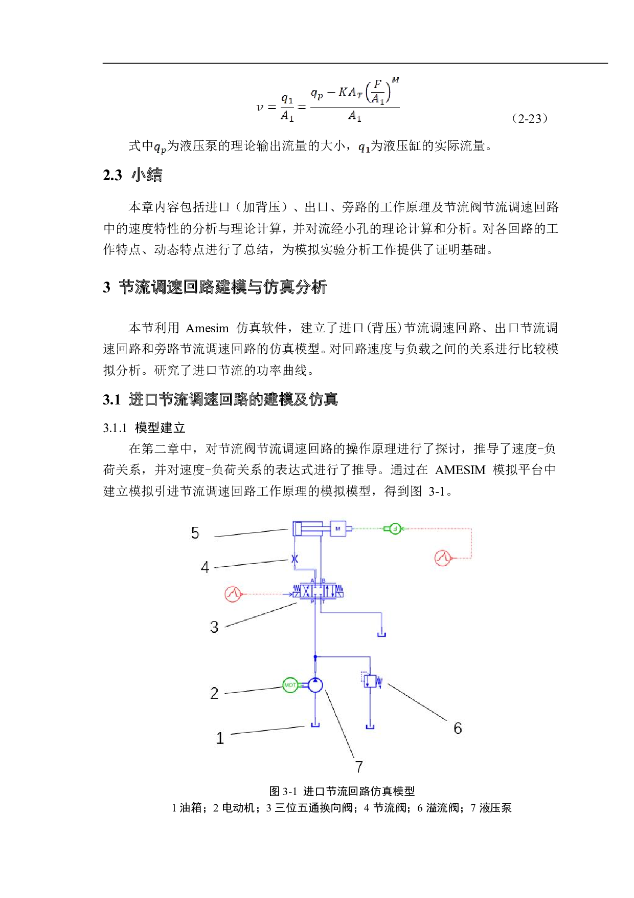 基于AMESIM的节流调速回路建模及仿真分析-14286字.pdf 第9页