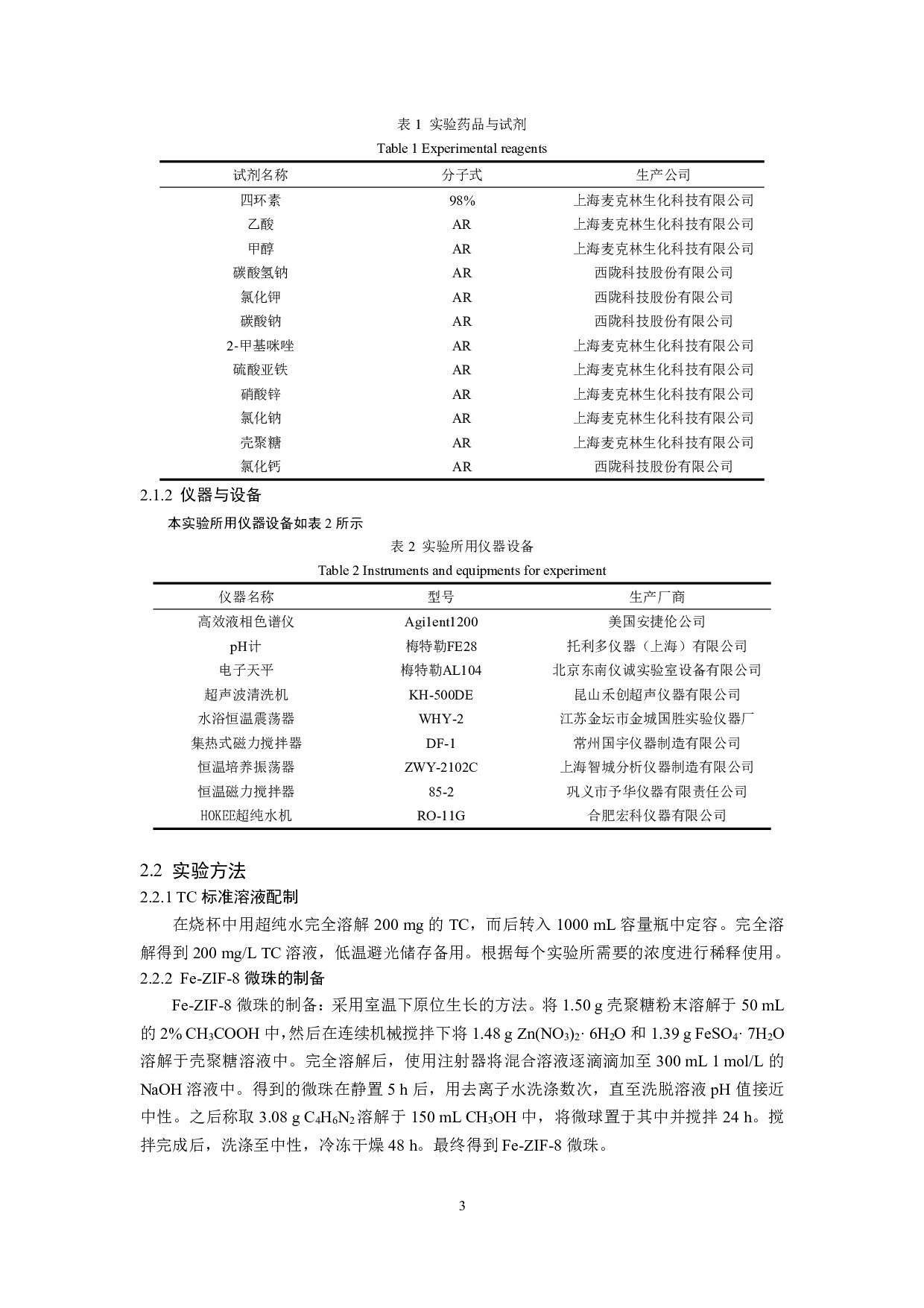 ZIF-8界面调控选择性去除四环素的研究-8461字.pdf 第4页
