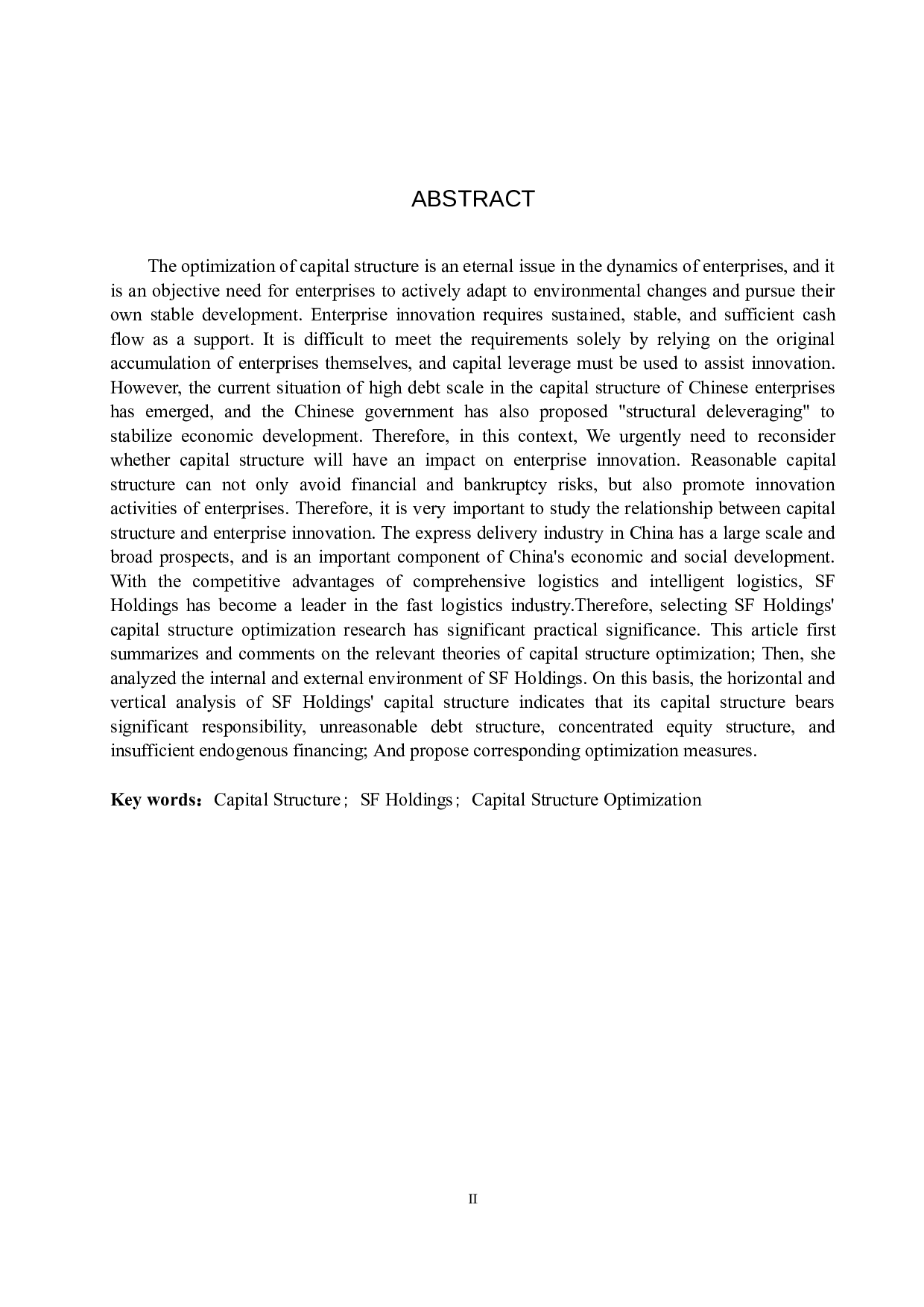 顺丰控股资本结构优化对策研究-11360字.docx 第3页