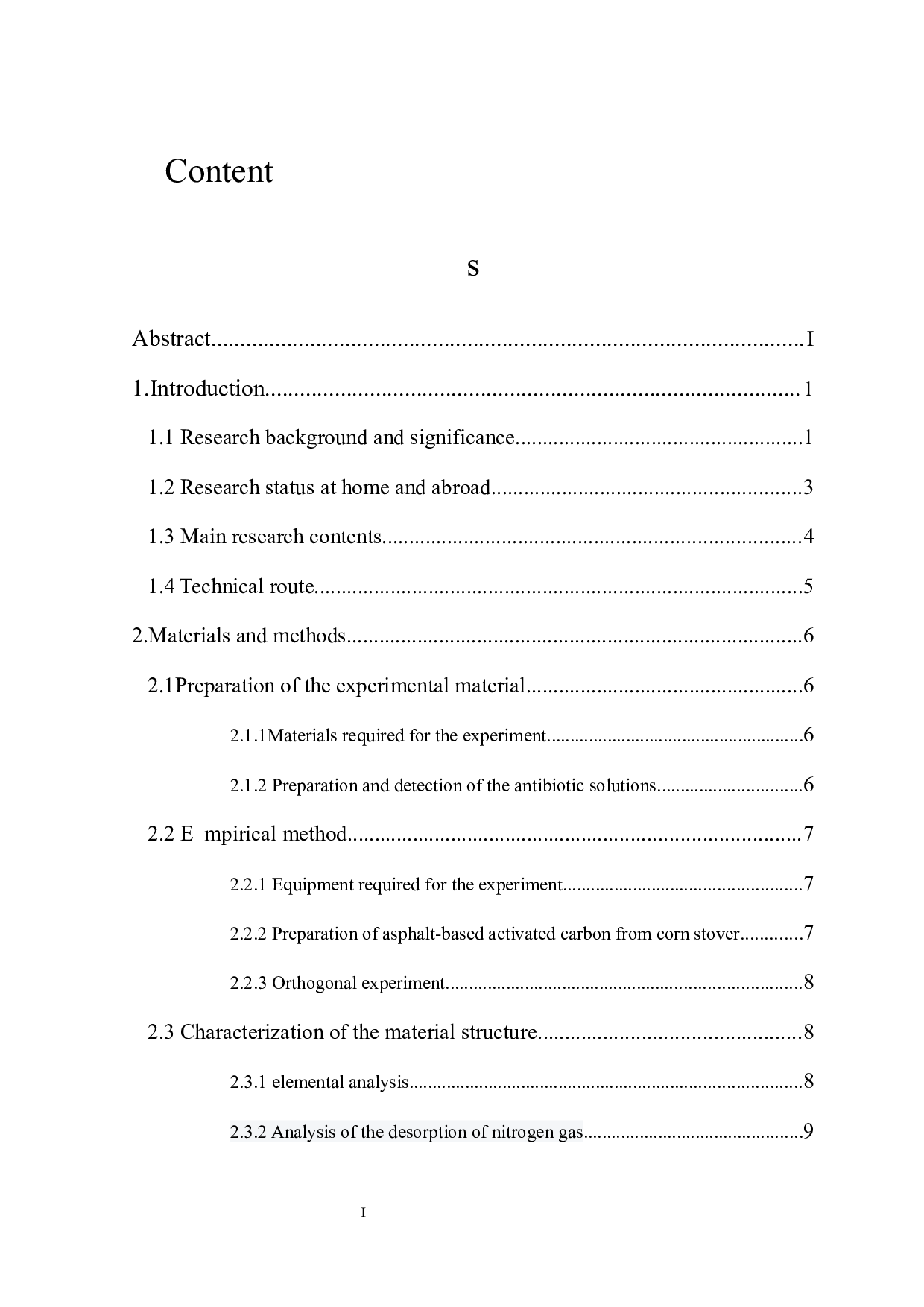 玉米秸秆改性沥青基活性炭对水产养殖废水的吸附性能研究-8037字.docx 第1页