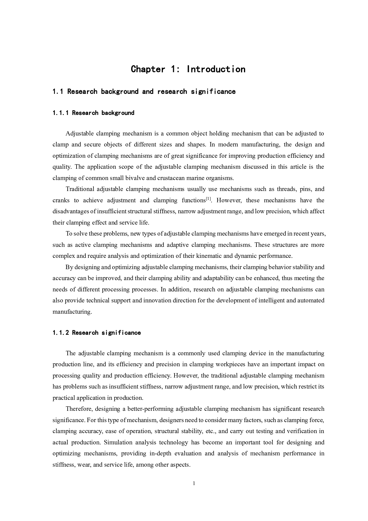 一种可调夹紧机构的设计与仿真分析-11101字.pdf 第3页