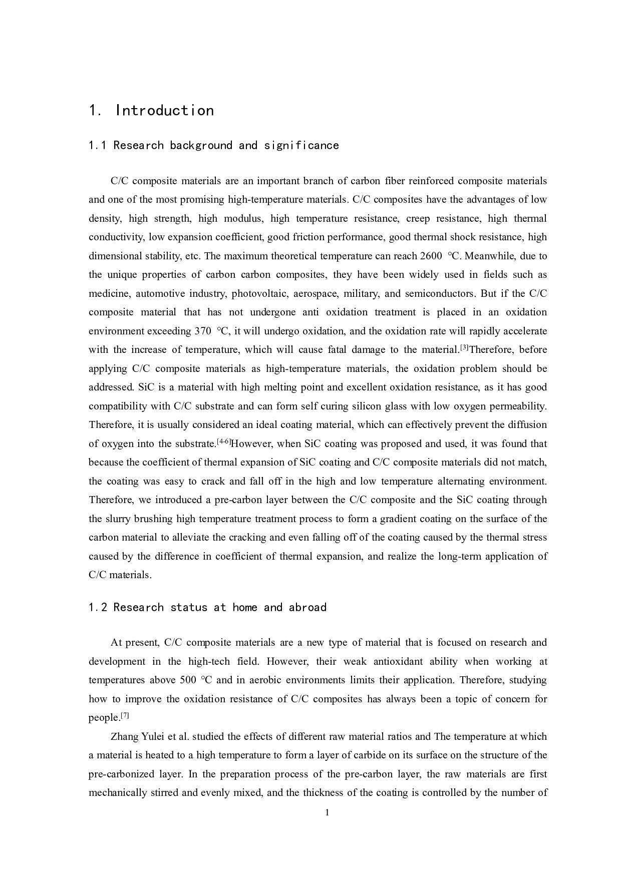 浆料法制备CC复合材料表面预碳层和SiC涂层-9472字.pdf 第4页