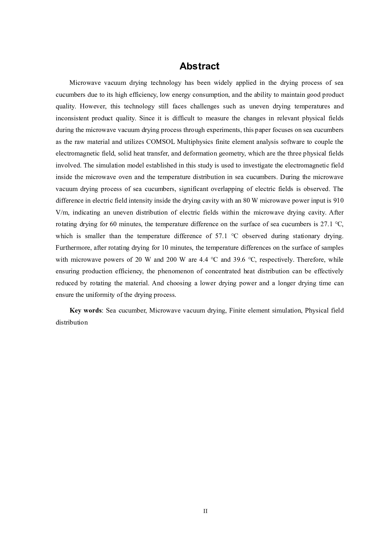 海参微波真空干燥多物理场模拟研究-10438字.pdf 第4页