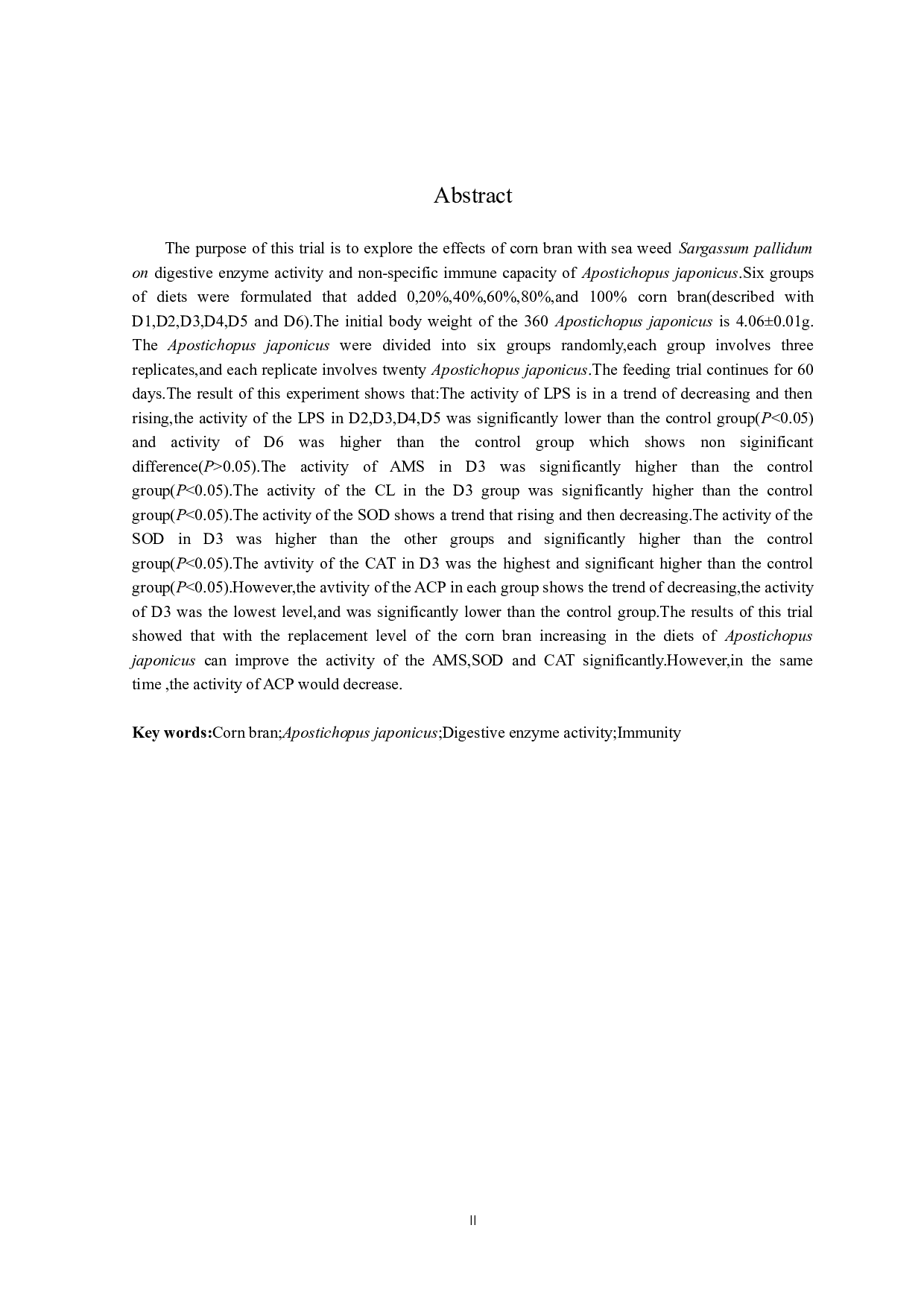 喷浆玉米皮对刺参消化及免疫指标的影响-9956字.docx 第4页