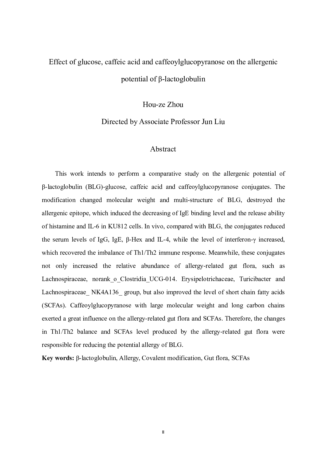 葡萄糖、咖啡酸和咖啡酰基葡萄糖苷对&beta;-乳球蛋白致敏性的影响-9848字.pdf 第2页