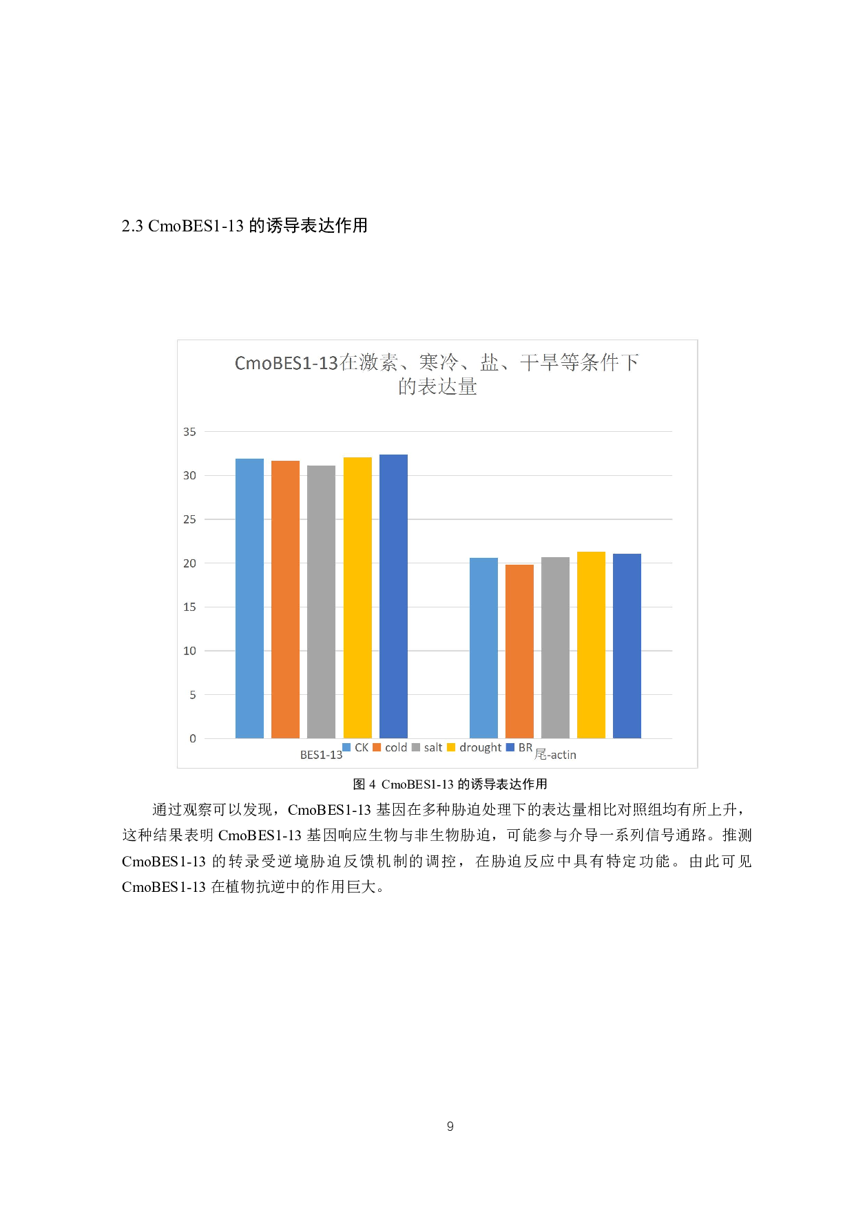 南瓜 CmoBES1-13 基因的生物学信息分析-7269字.pdf 第9页
