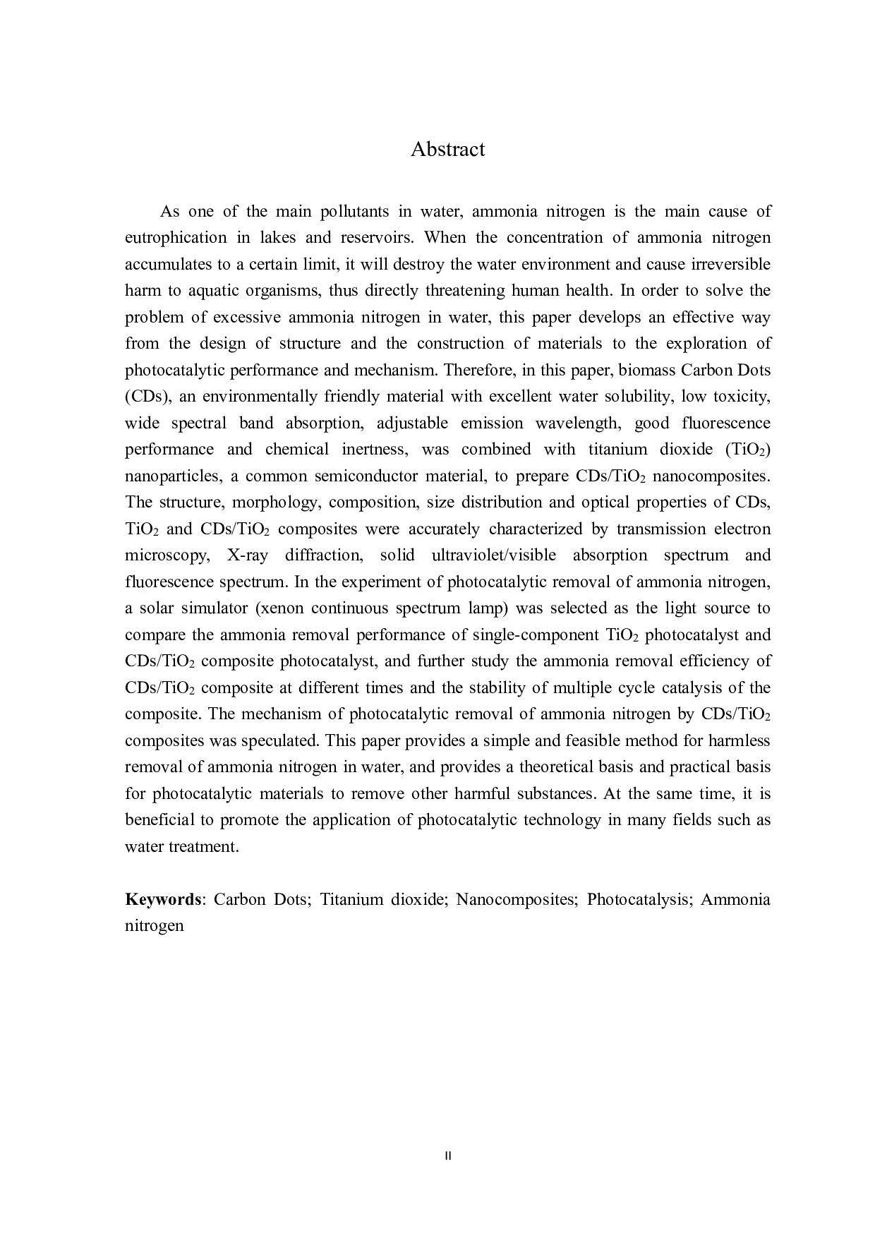 CDsTiO2光催化处理氨氮废水性能研究-12490字.pdf 第4页