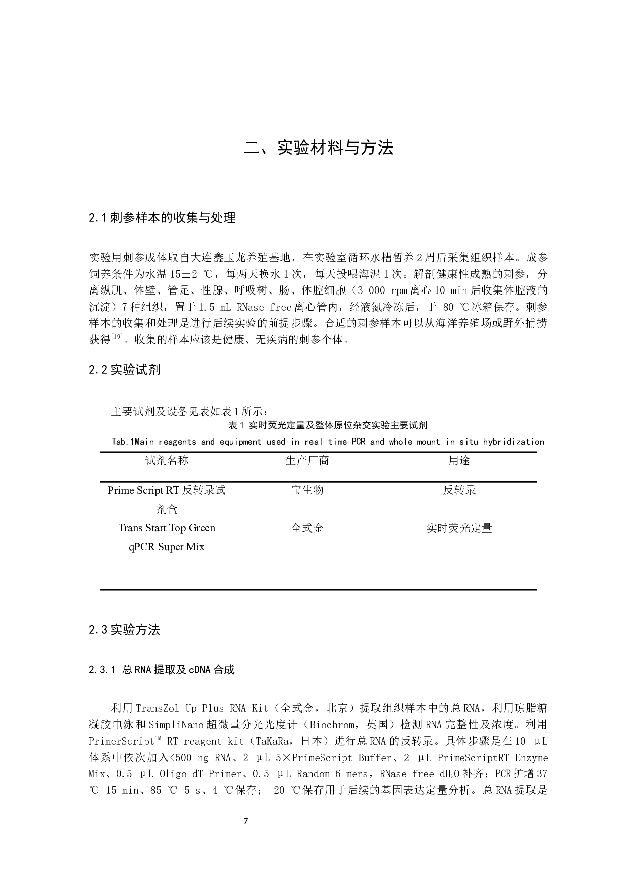 刺参Caspase-6序列结构及其组织分布特征分析-11004字.docx 第10页